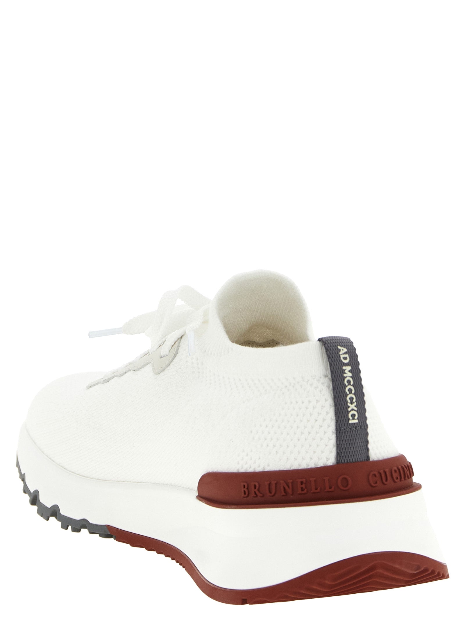 Brunello Cucinelli Weiße Sneaker aus Polyethylen