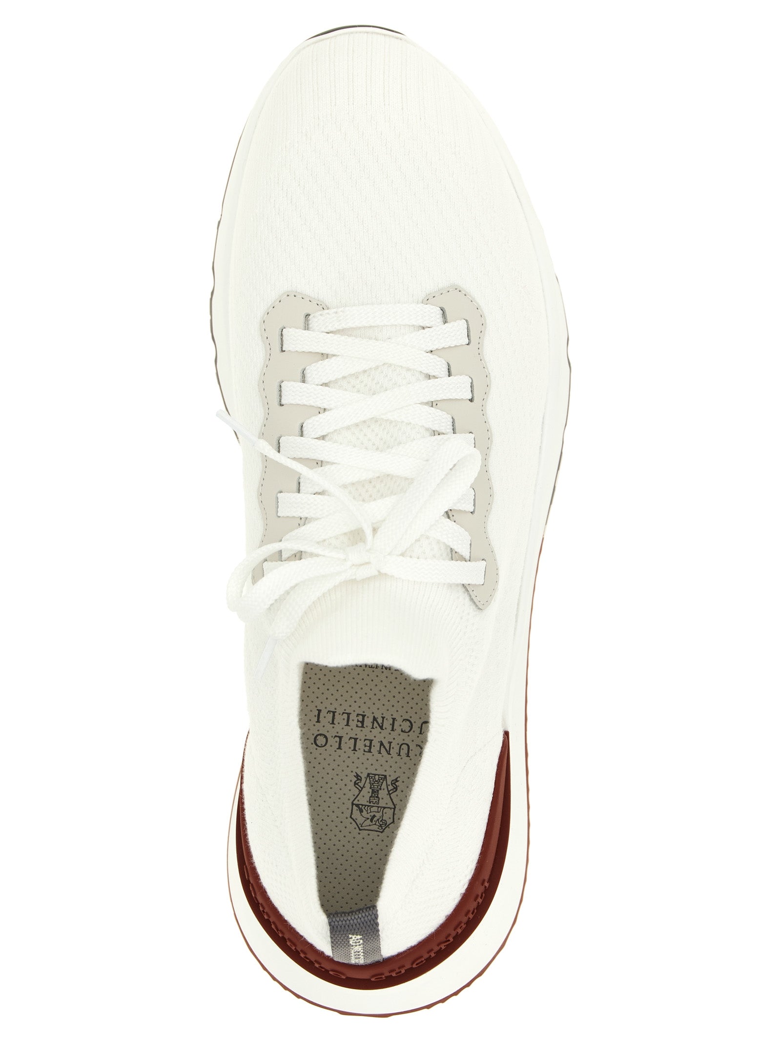 Brunello Cucinelli Weiße Sneaker aus Polyethylen
