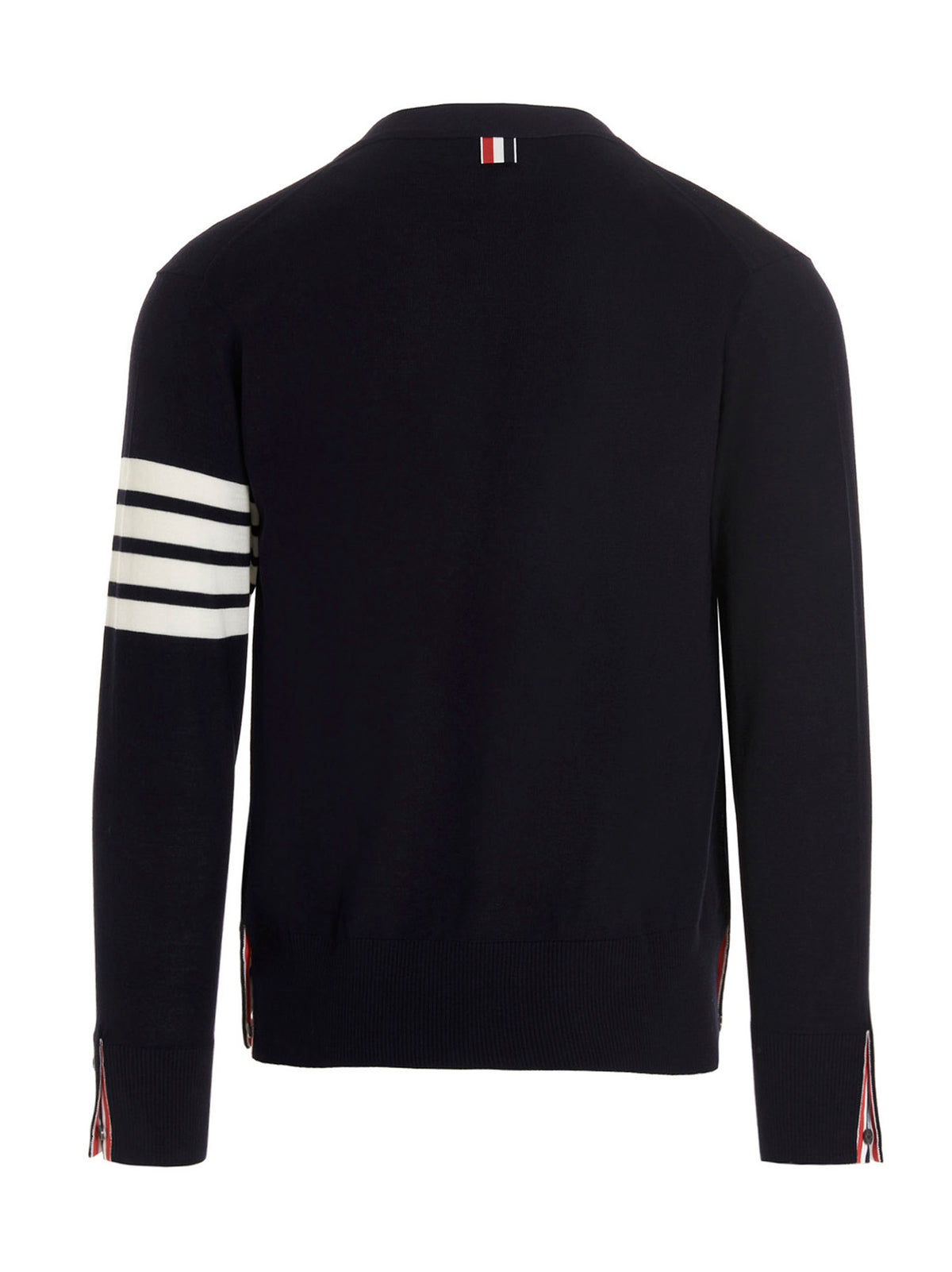 Thom Browne Blauer Cardigan aus Merinowolle