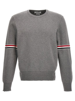 Thom Browne Grauer Baumwollcardigan