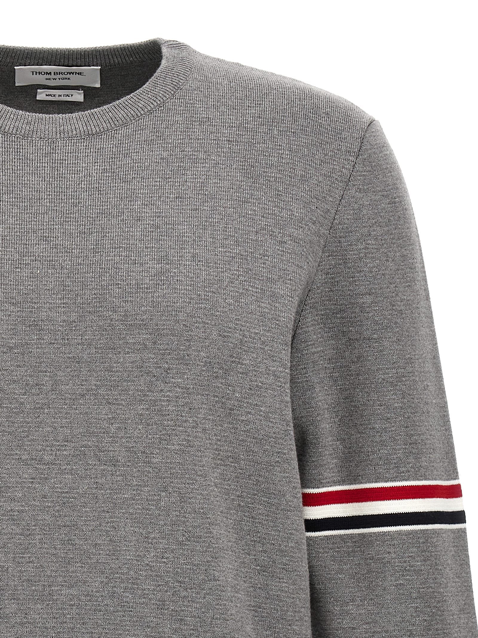 Thom Browne Grauer Baumwollcardigan
