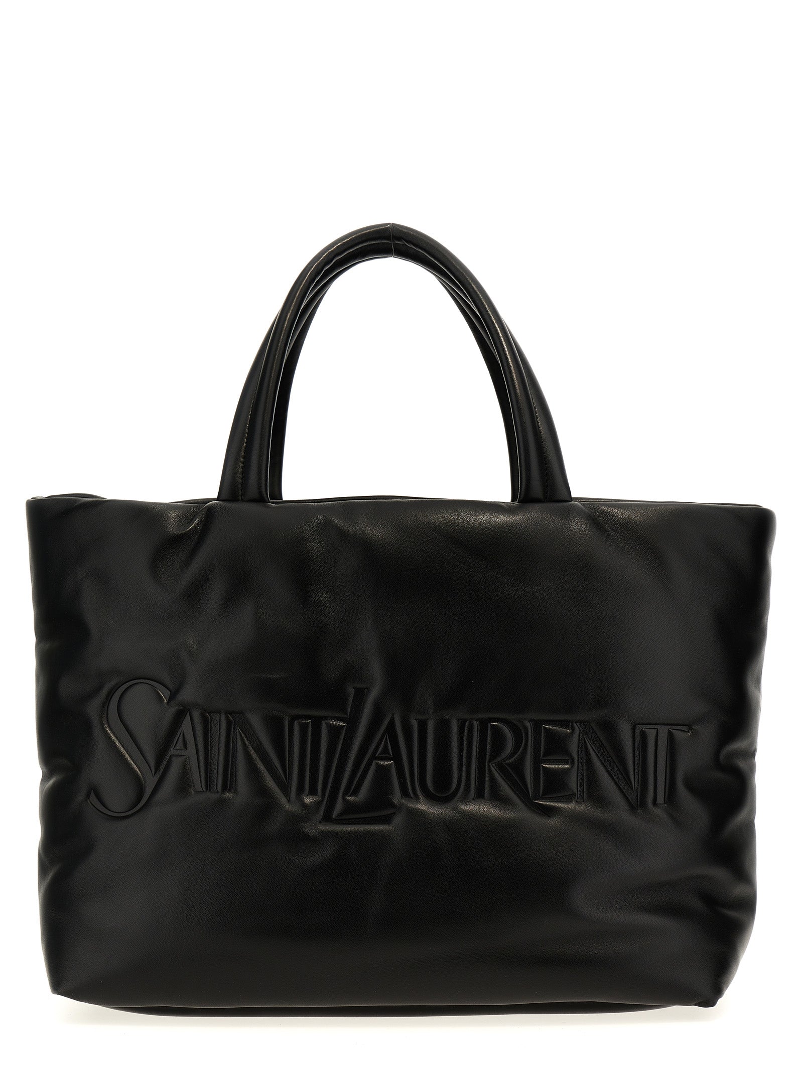 Saint Laurent Schwarze Lammleder-Tote Bag