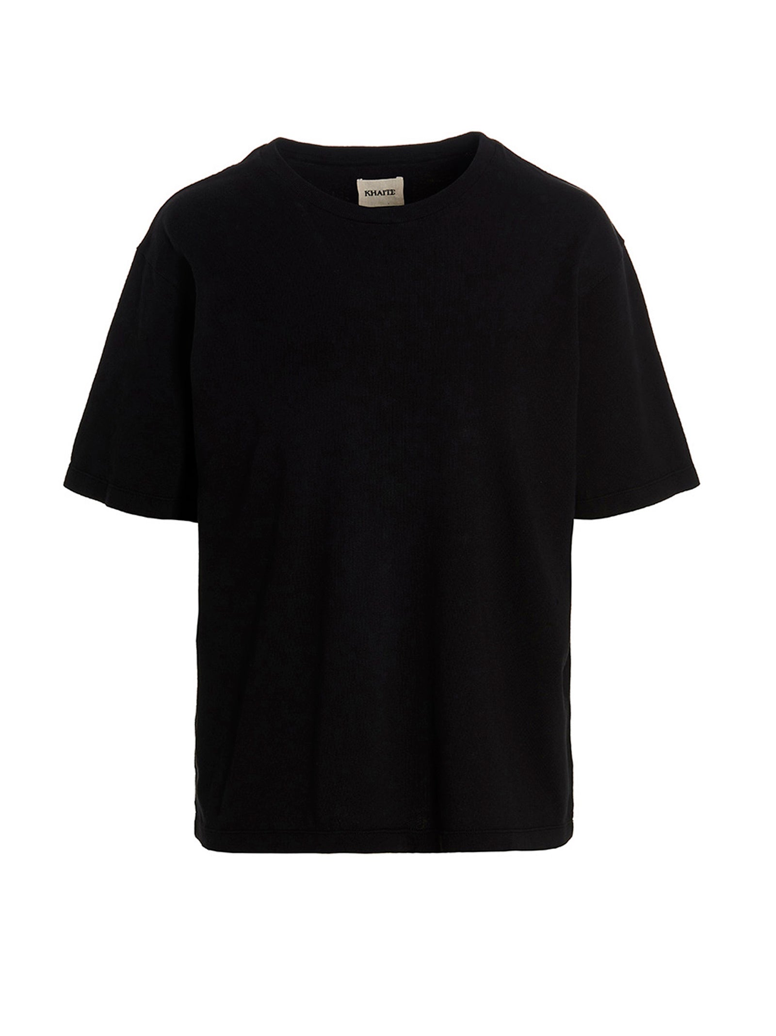 Khaite Schwarzes Baumwoll-T-Shirt