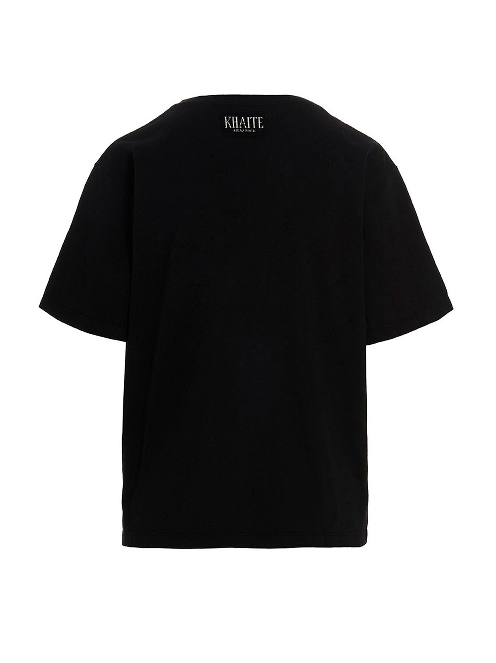 Khaite Schwarzes Baumwoll-T-Shirt