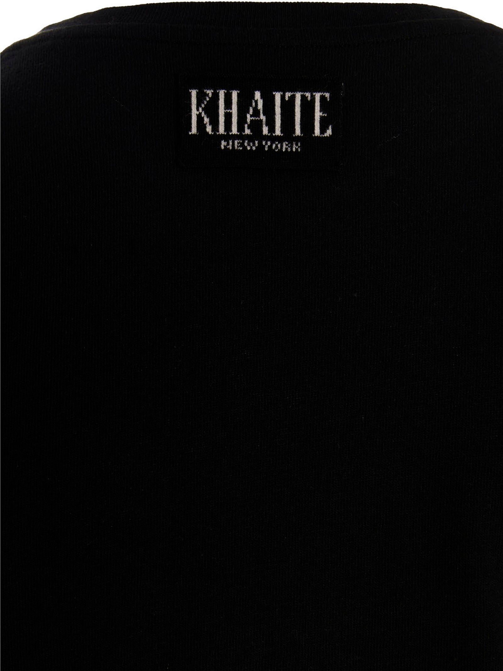 Khaite Schwarzes Baumwoll-T-Shirt