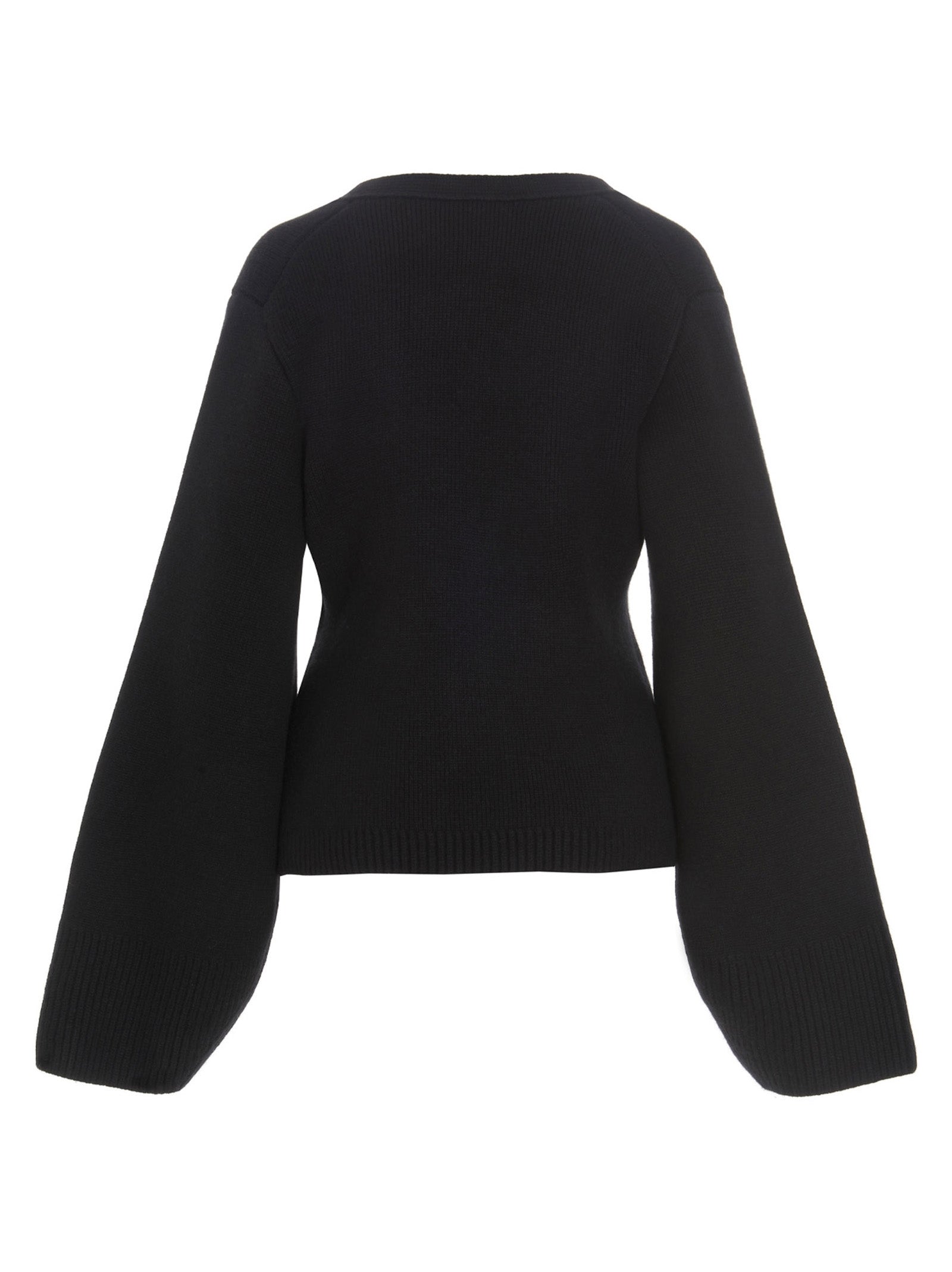 Khaite Schwarzer Kaschmir-Cardigan