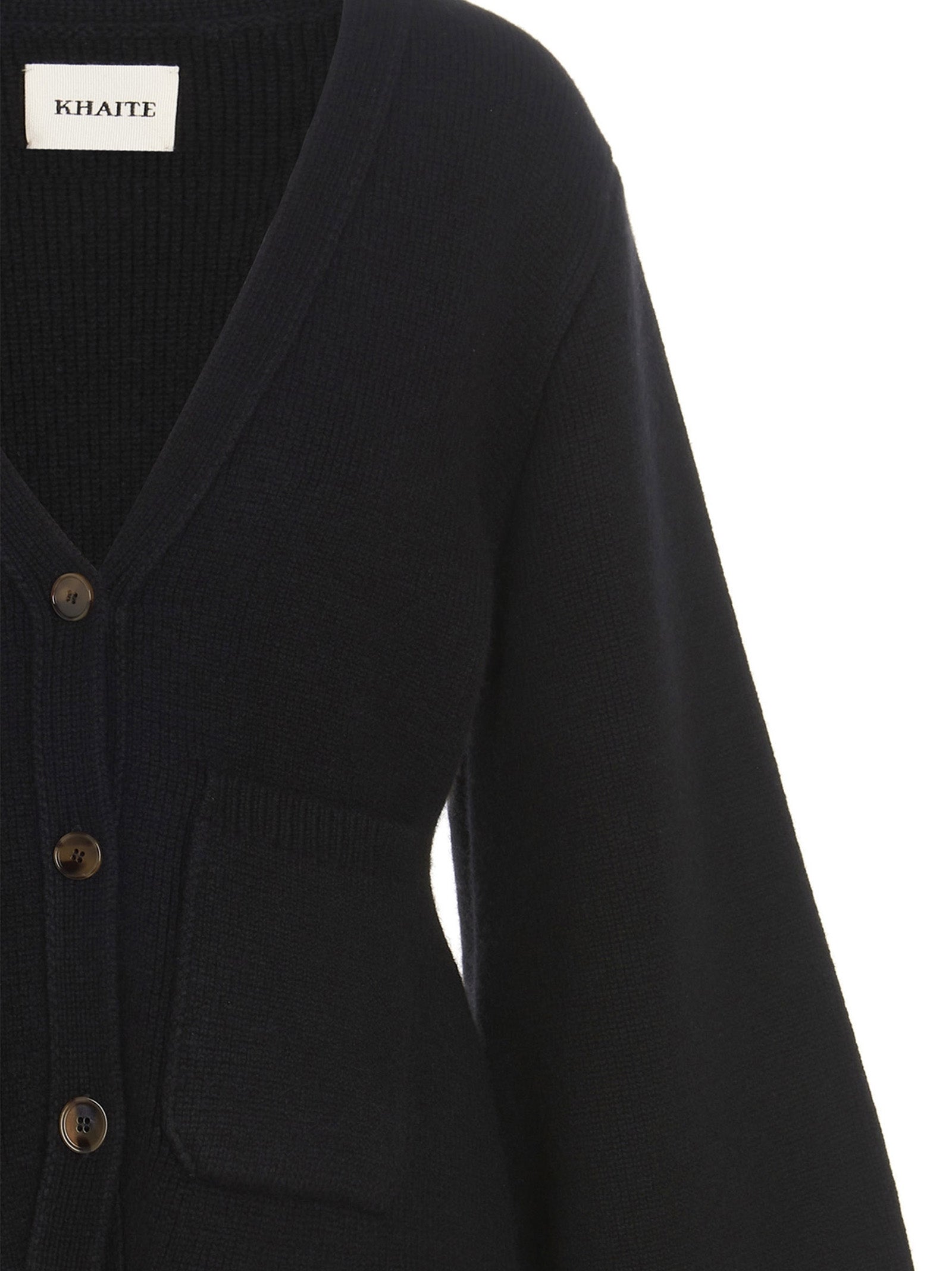 Khaite Schwarzer Kaschmir-Cardigan