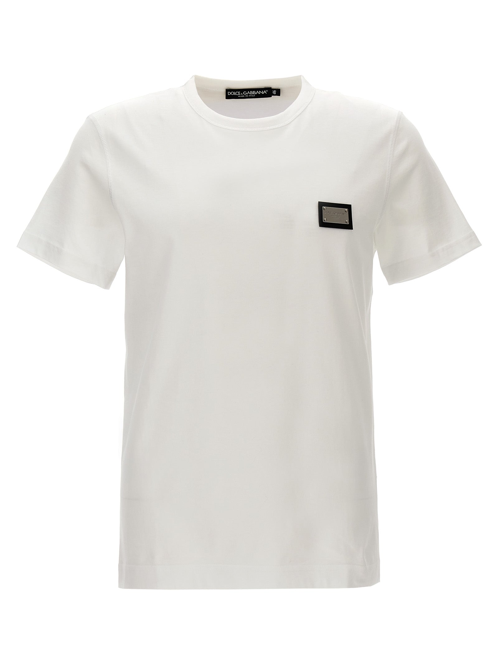 Dolce & Gabbana Weißes Baumwoll-T-Shirt