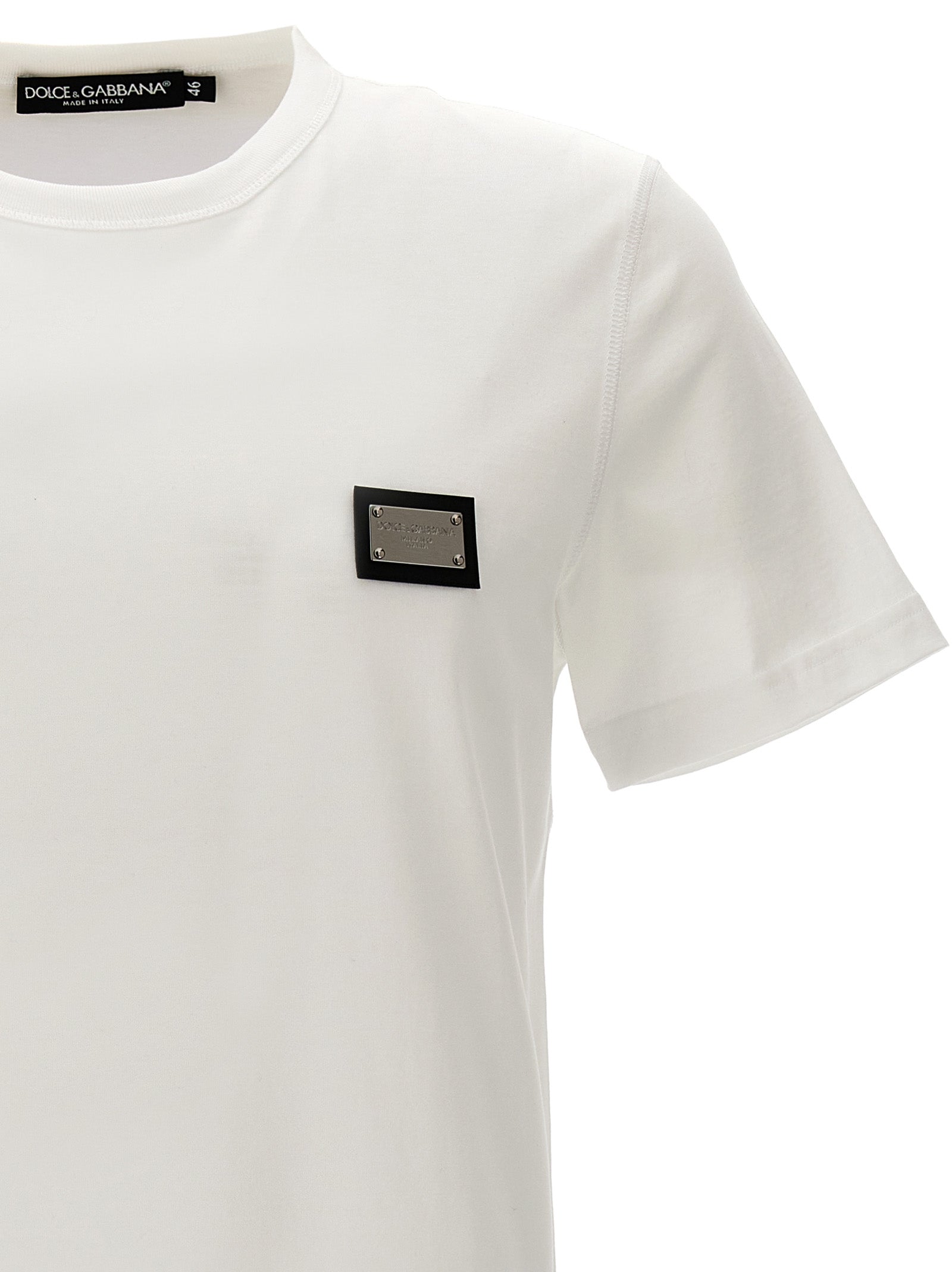 Dolce & Gabbana Weißes Baumwoll-T-Shirt