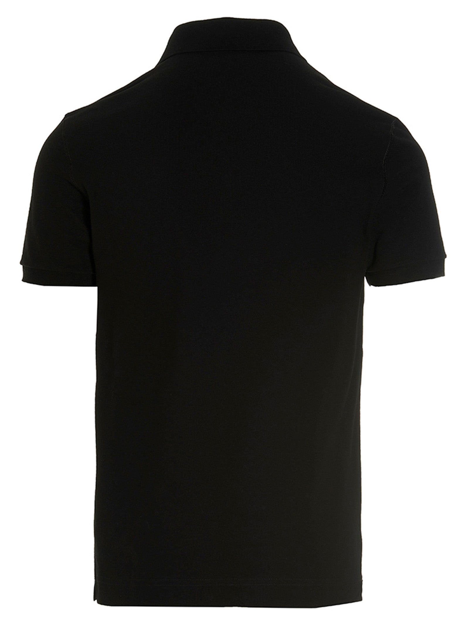 Dolce & Gabbana Schwarzes Baumwoll-Poloshirt