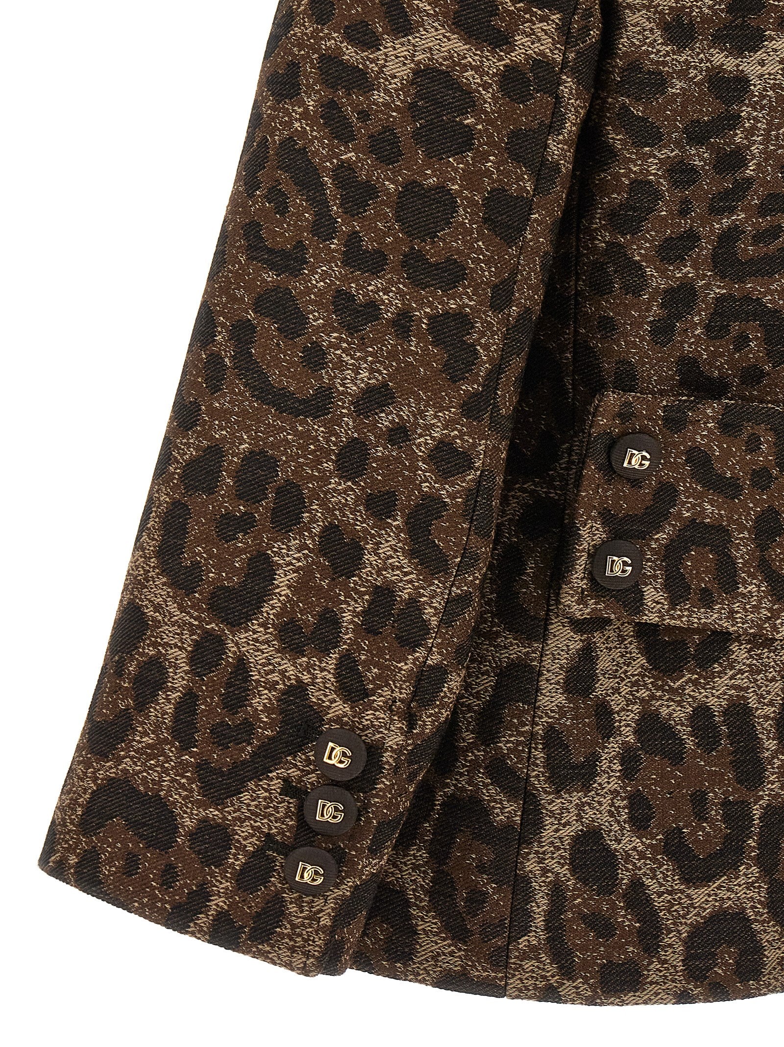 Dolce & Gabbana Brauner Blazer aus reiner Schurwolle