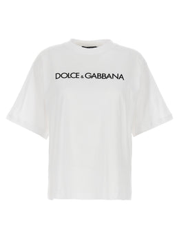 Dolce & Gabbana Weißes Baumwoll-T-Shirt
