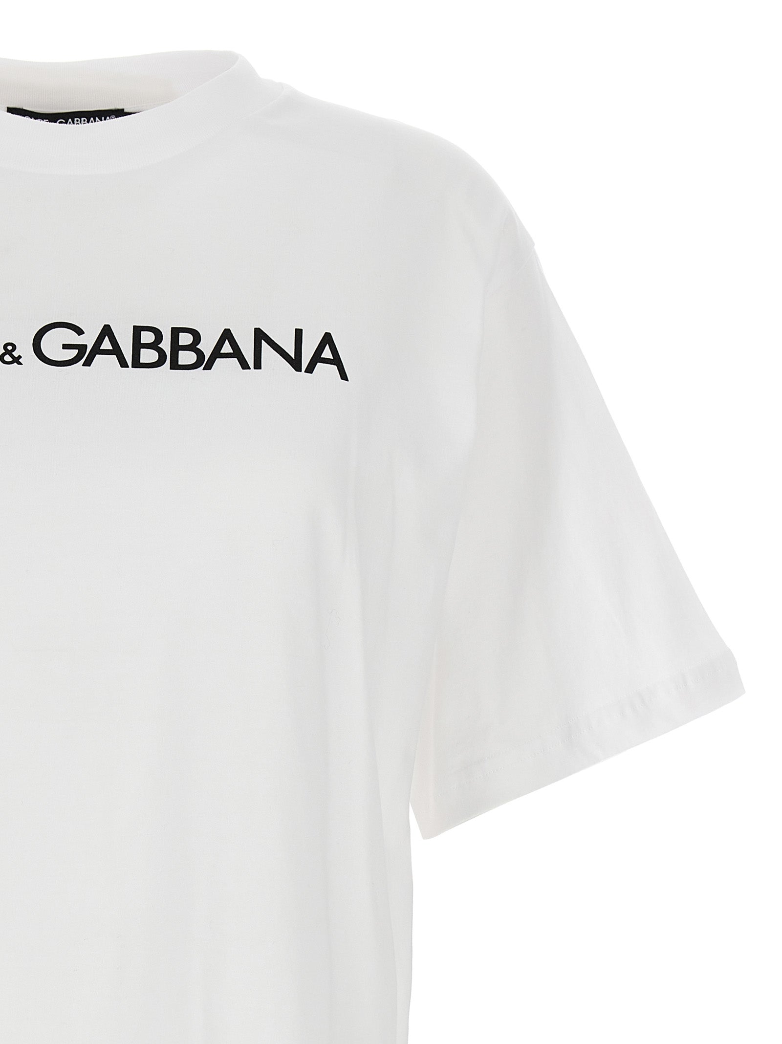 Dolce & Gabbana Weißes Baumwoll-T-Shirt