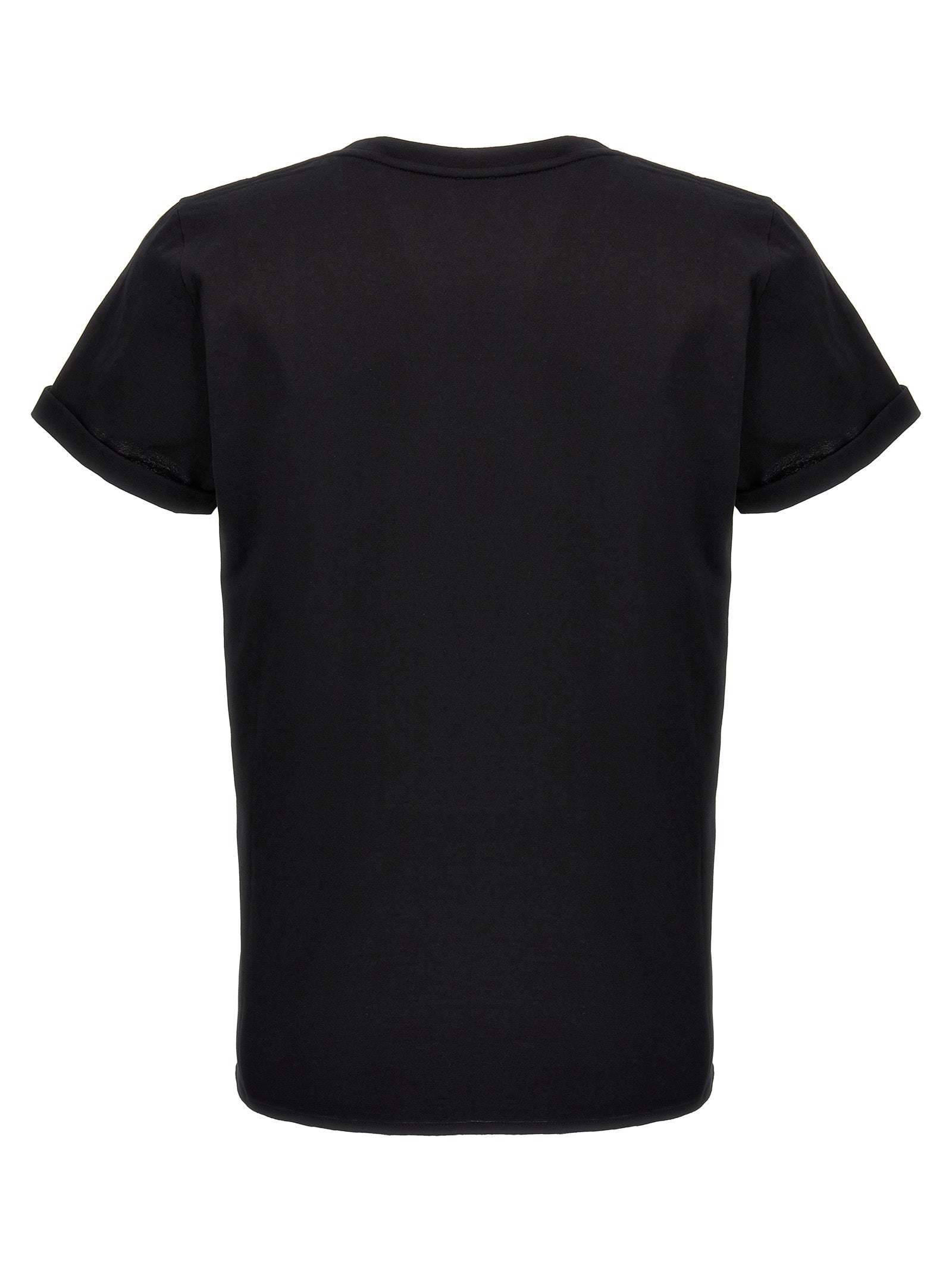 Saint Laurent Schwarzes Baumwoll-T-Shirt