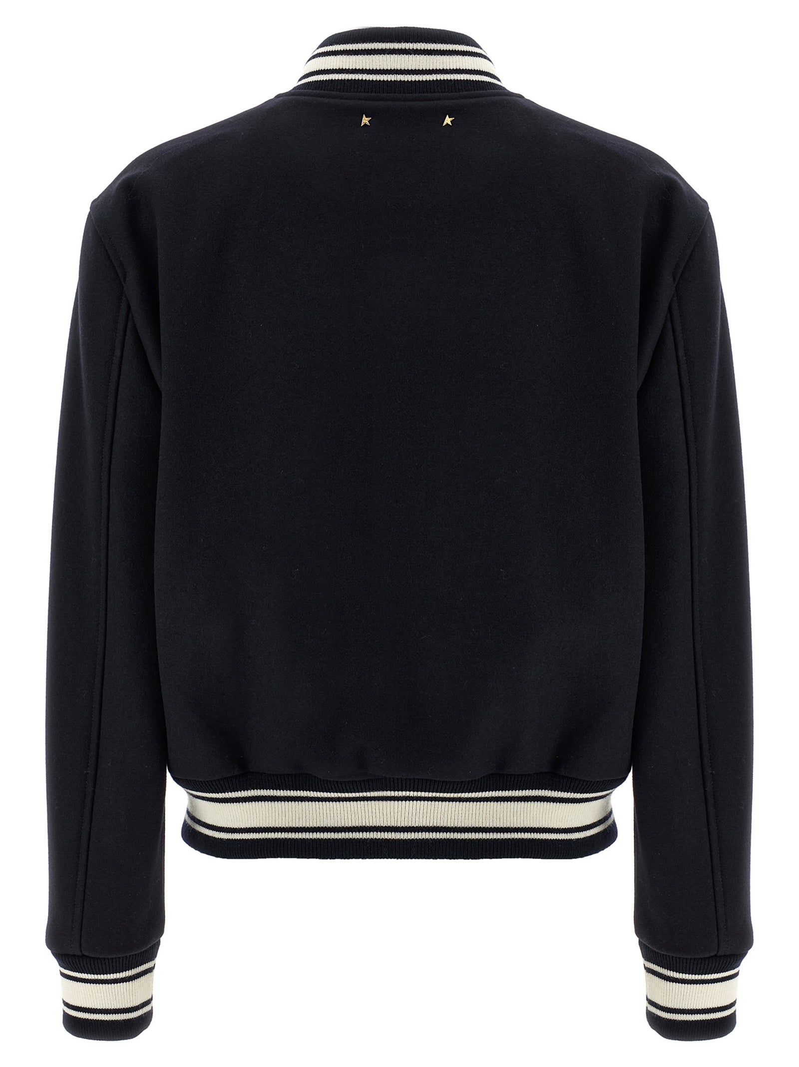 Golden Goose Blauer Bomber aus reiner Schurwolle