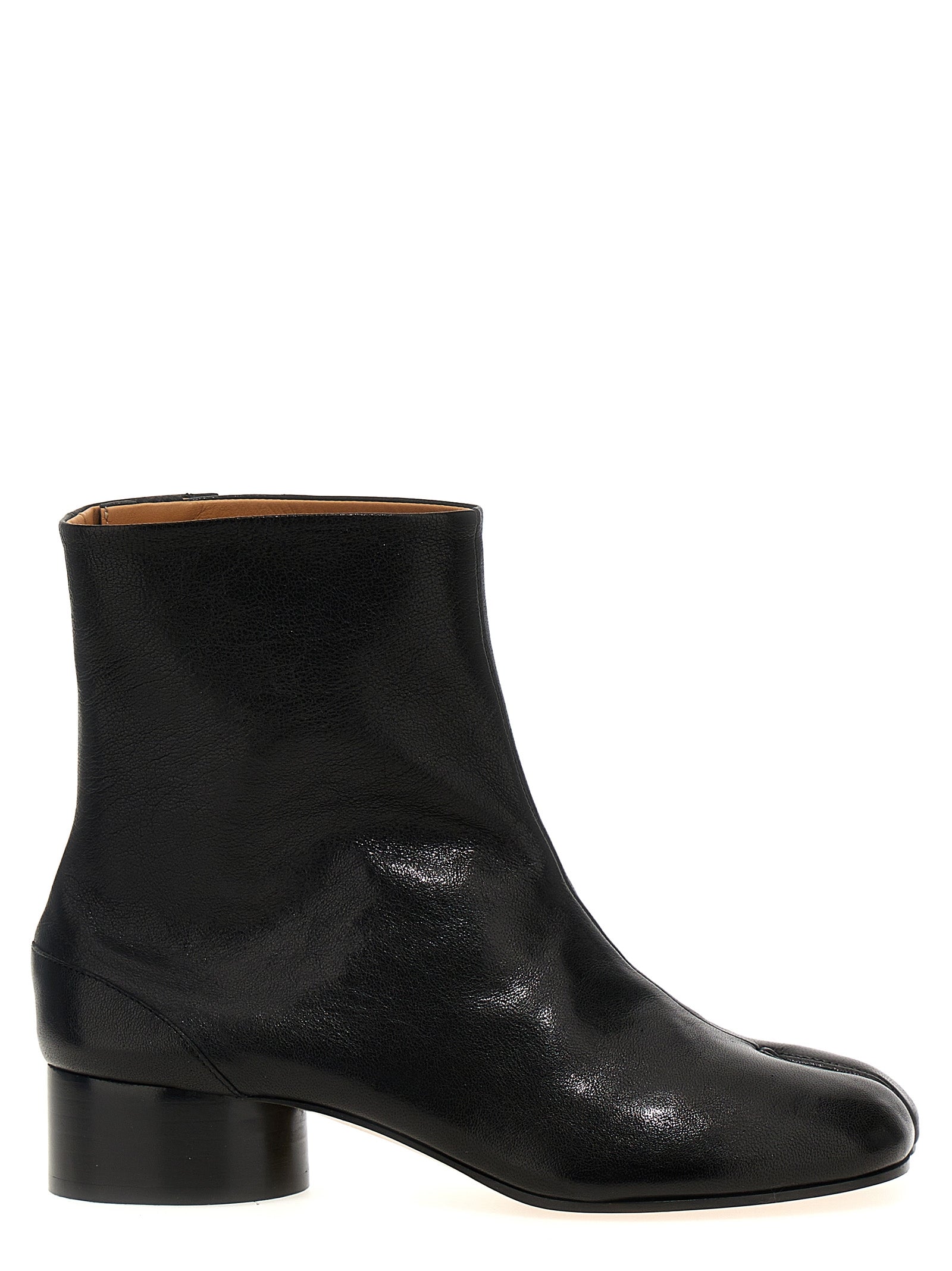Maison Margiela Schwarze Stiefeletten aus Lammleder