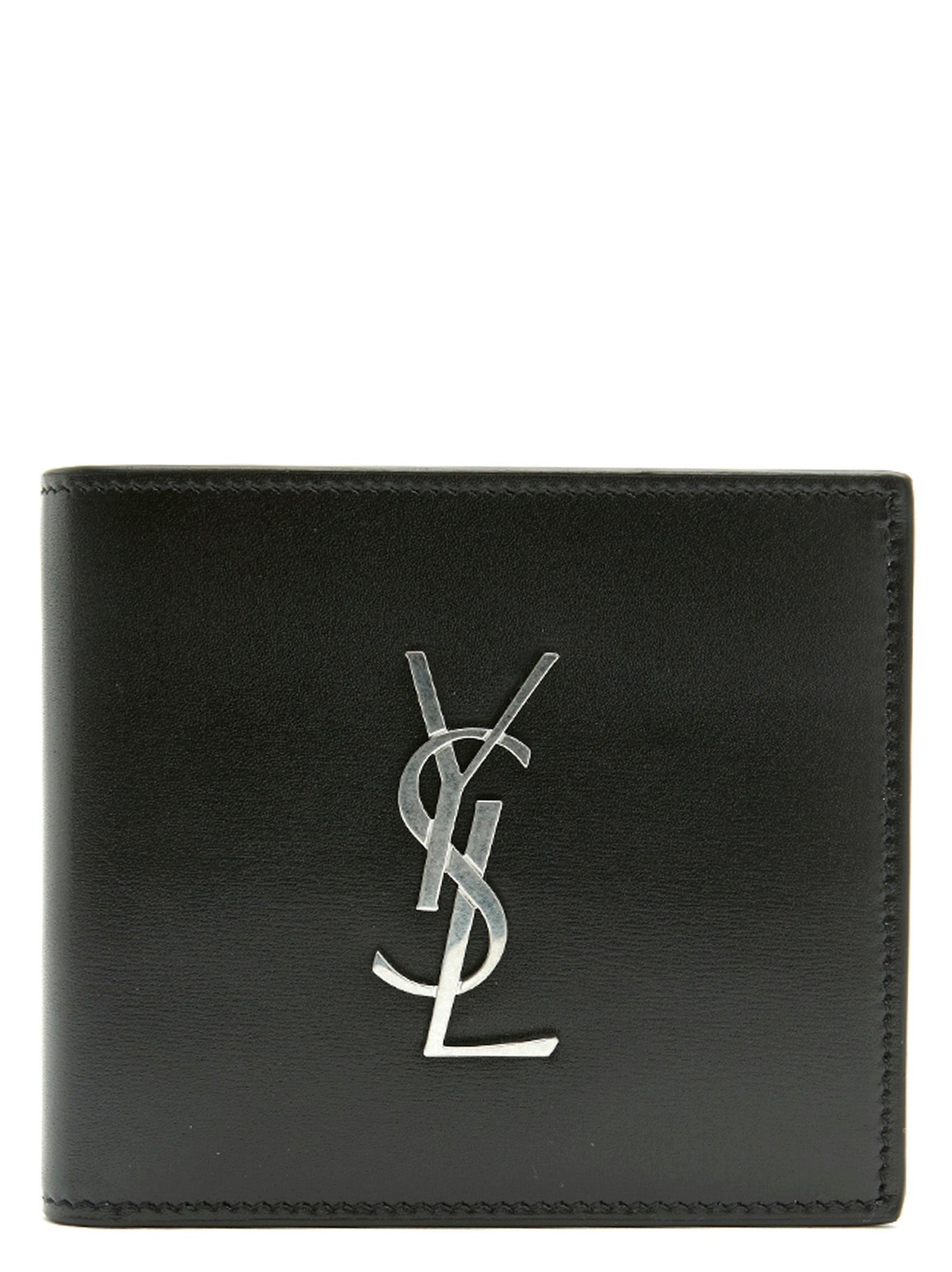Saint Laurent Schwarzes Leder Portemonnaie
