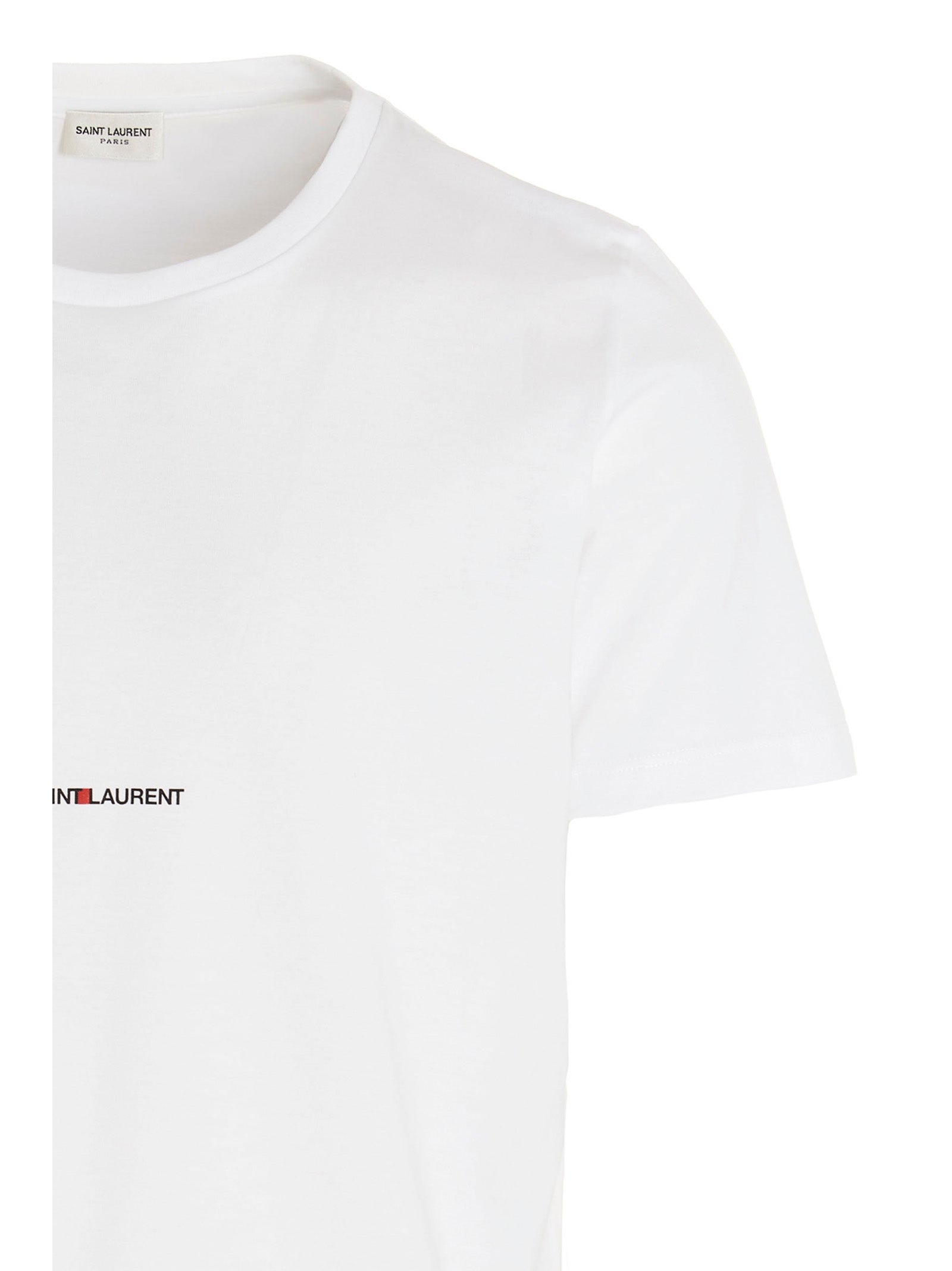 Saint Laurent Weißes Baumwoll-T-Shirt
