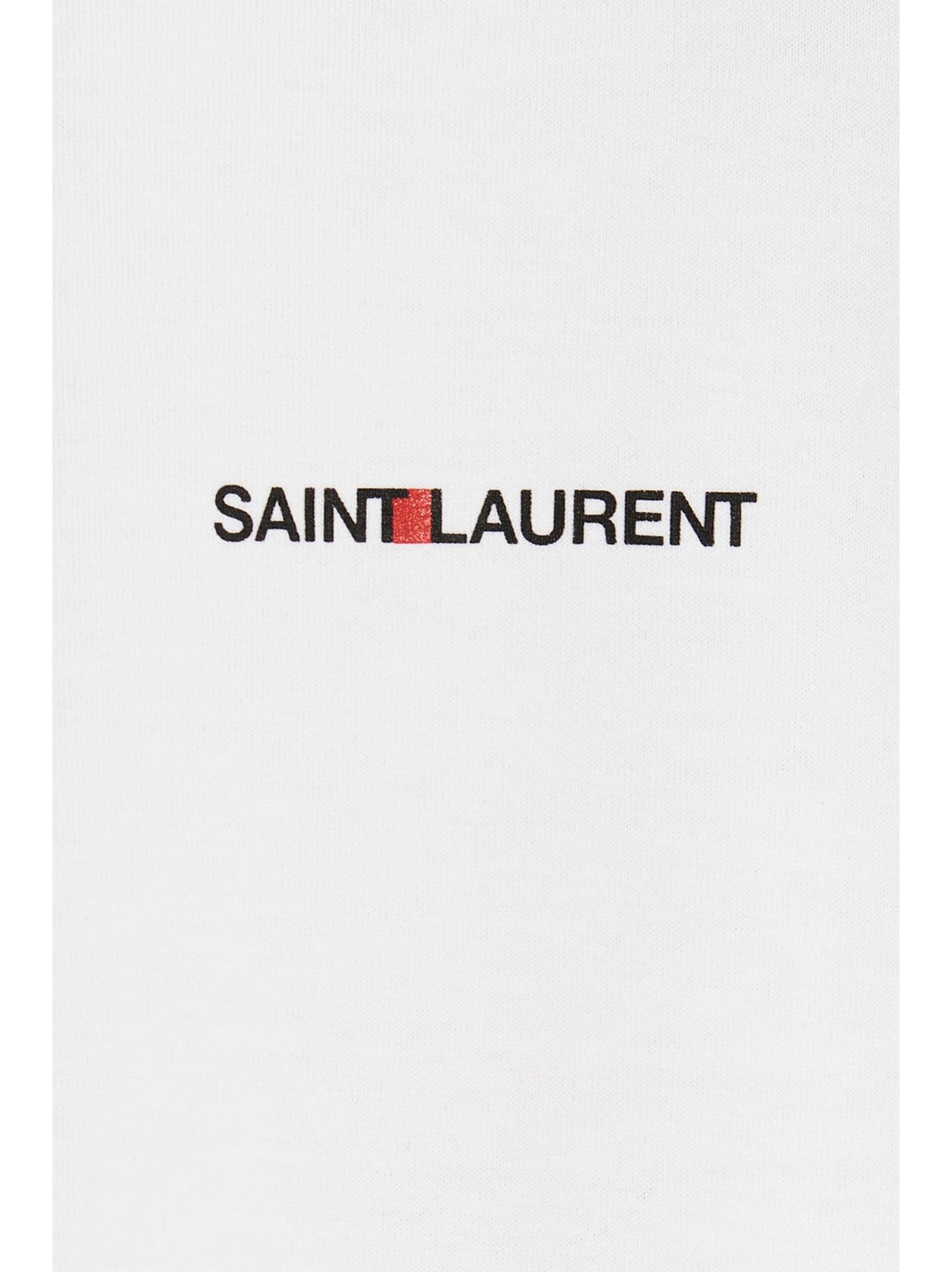 Saint Laurent Weißes Baumwoll-T-Shirt