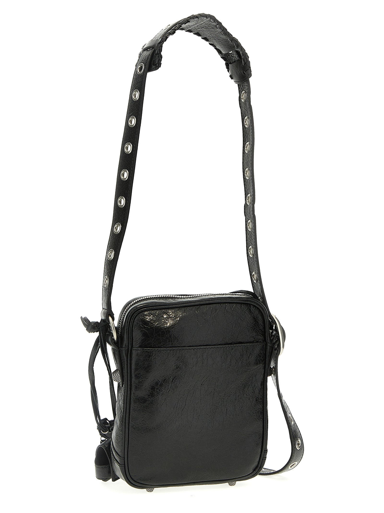 Balenciaga Schwarze Umhängetasche aus Lammleder