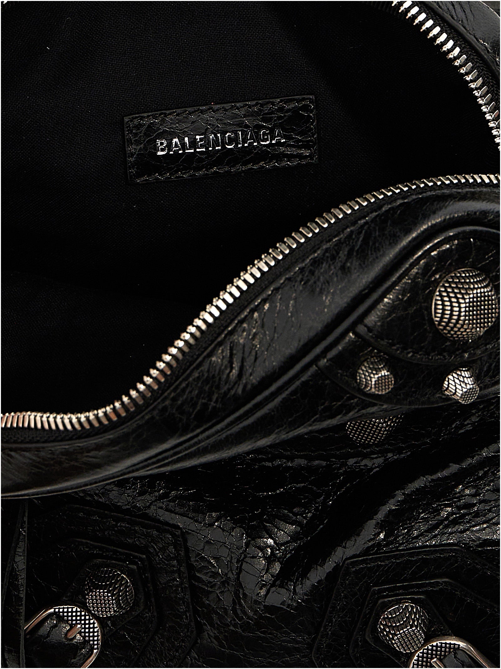 Balenciaga Schwarze Umhängetasche aus Lammleder