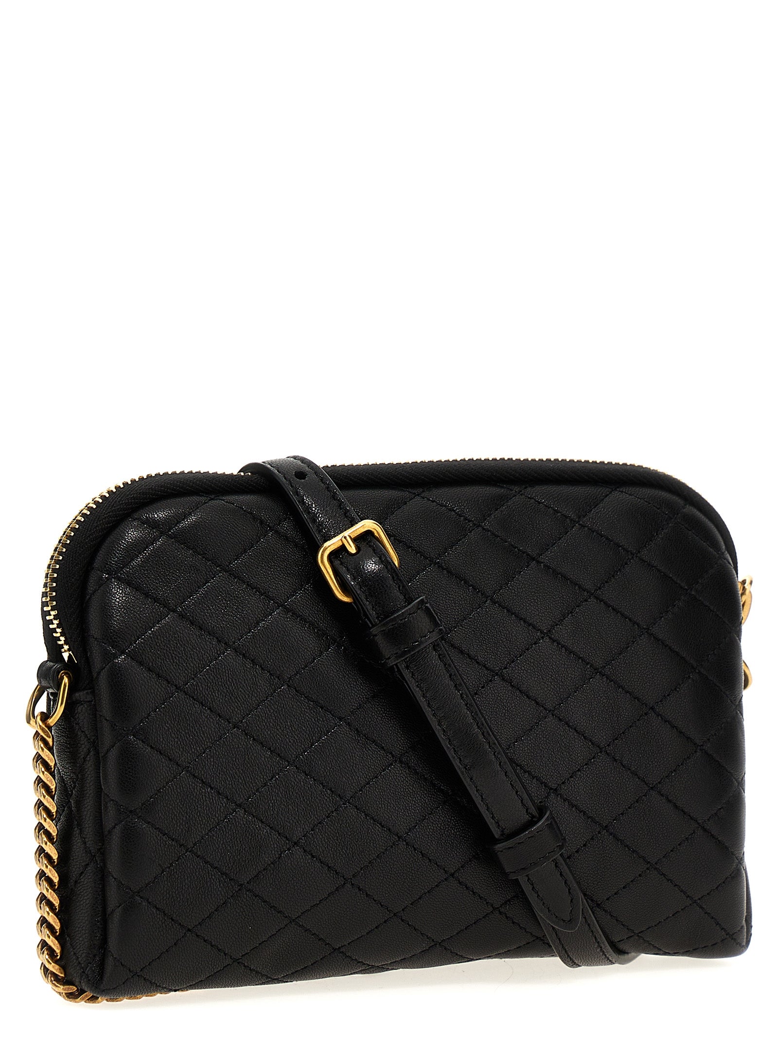 Saint Laurent Schwarze Umhängetasche aus Lammleder