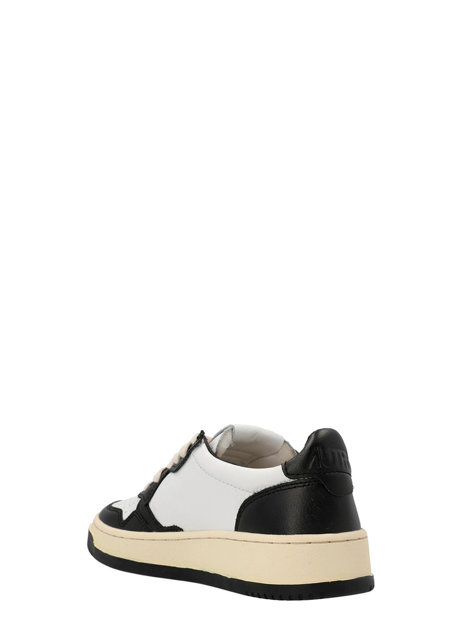 Autry Zweifarbige Low-Top-Sneaker aus Rindsleder
