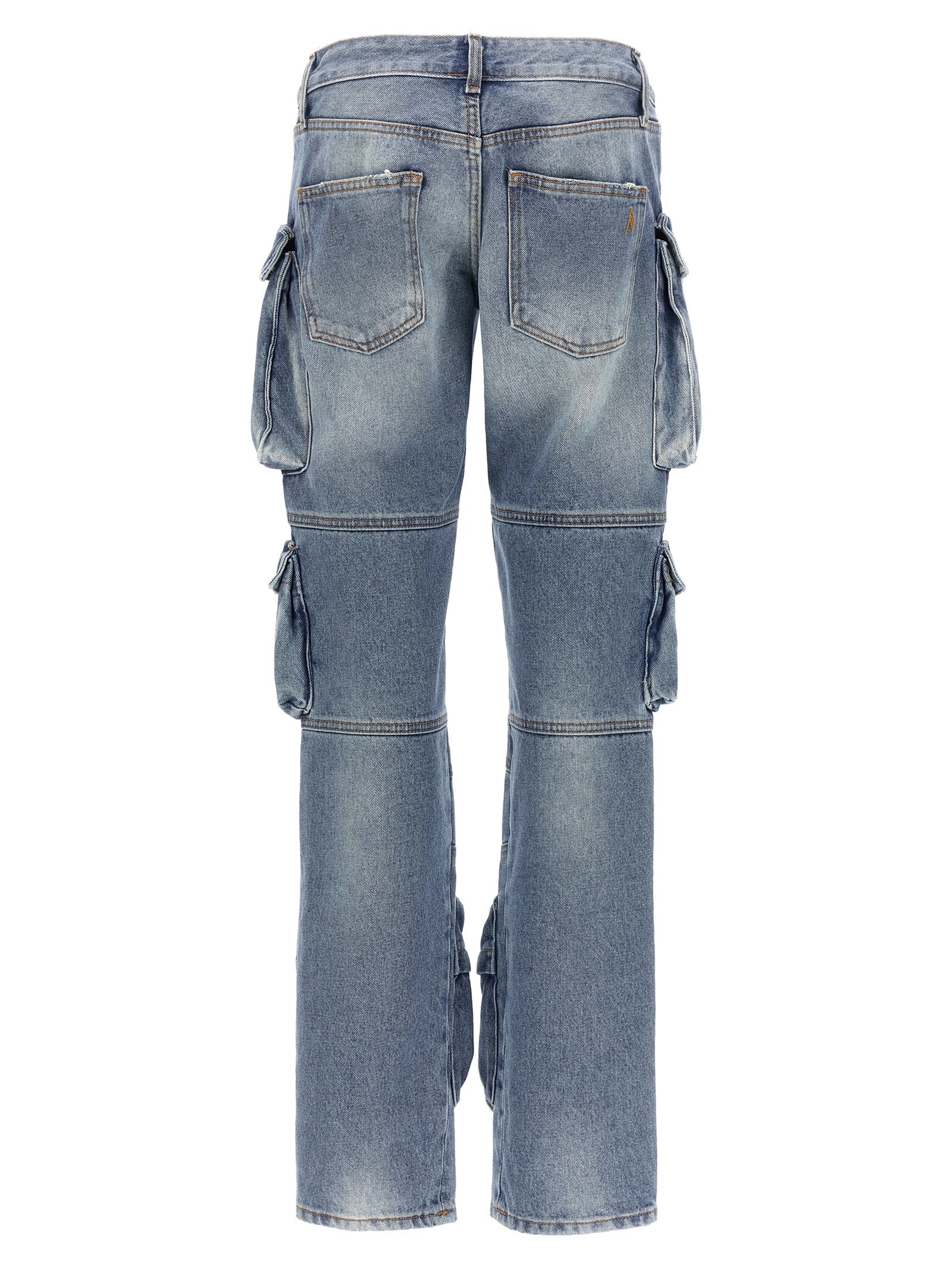 The Attico Blaue Baumwolljeans Denim