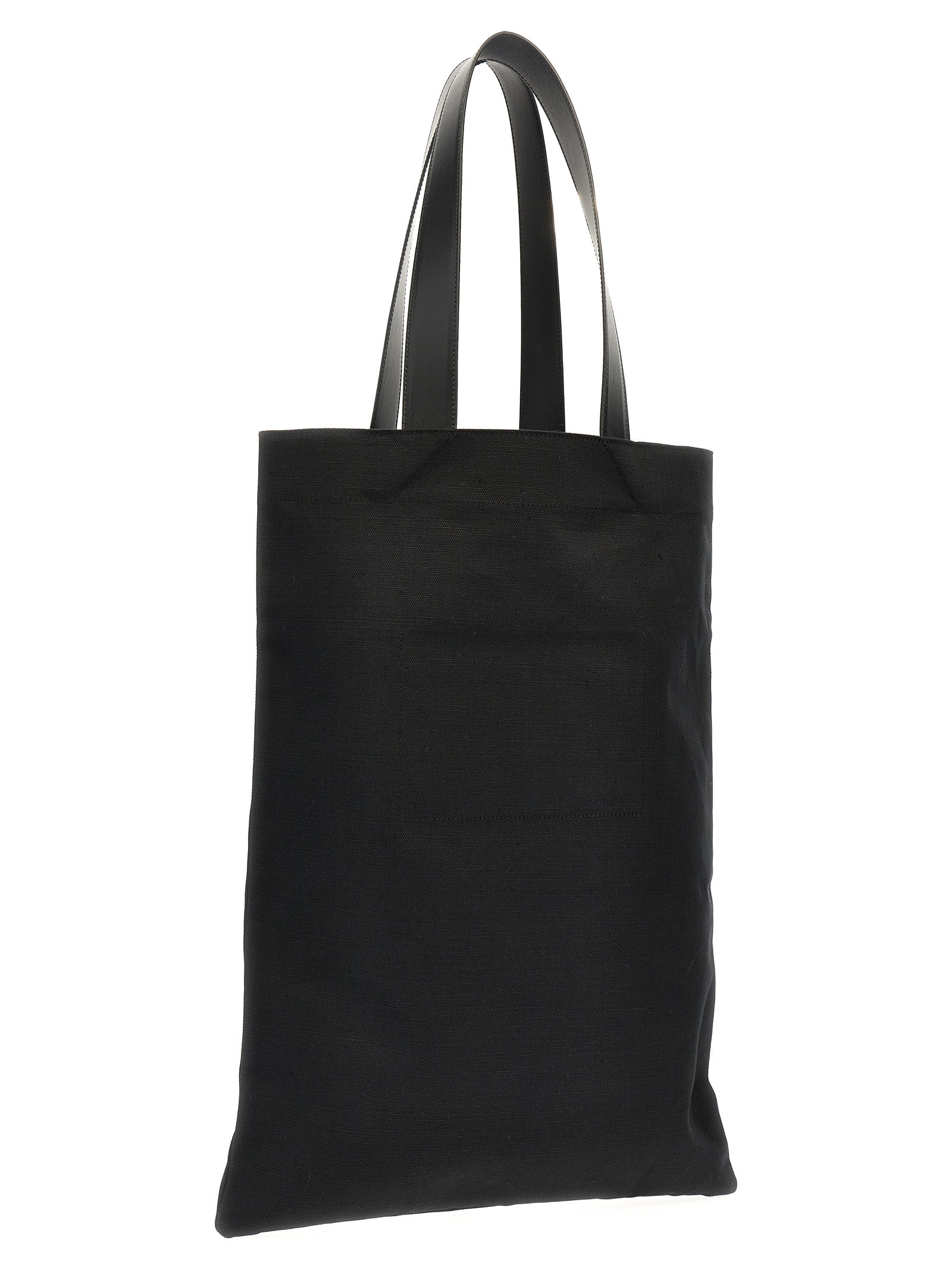 Jil Sander Schwarze Baumwolltasche
