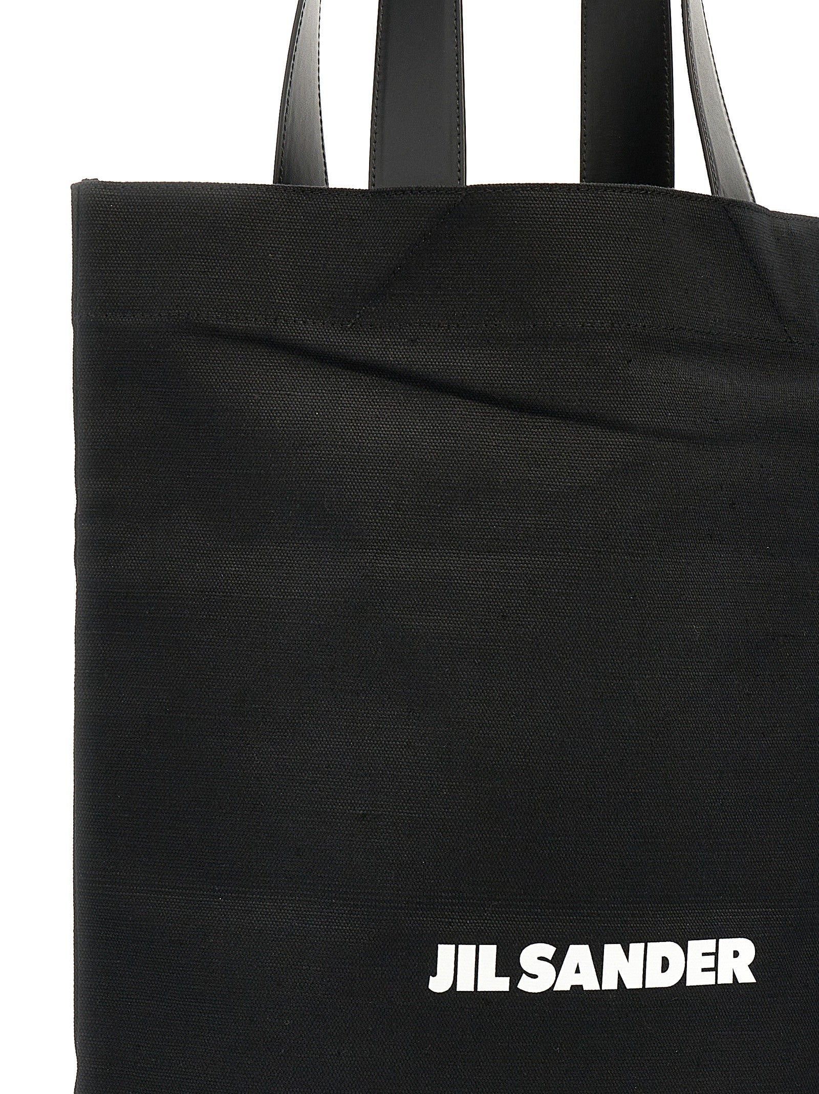 Jil Sander Schwarze Baumwolltasche