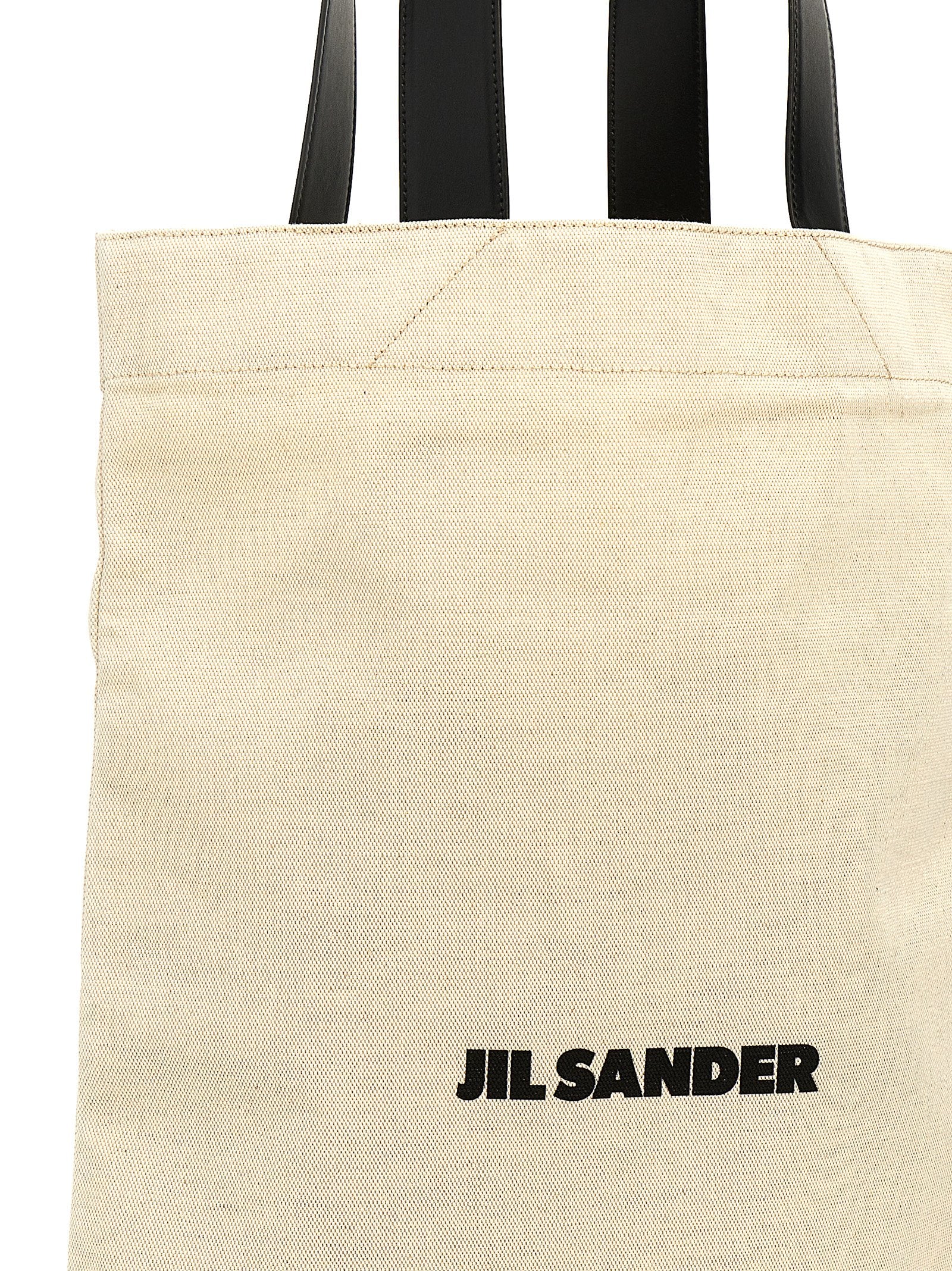 Jil Sander Zweifarbige Baumwolltasche