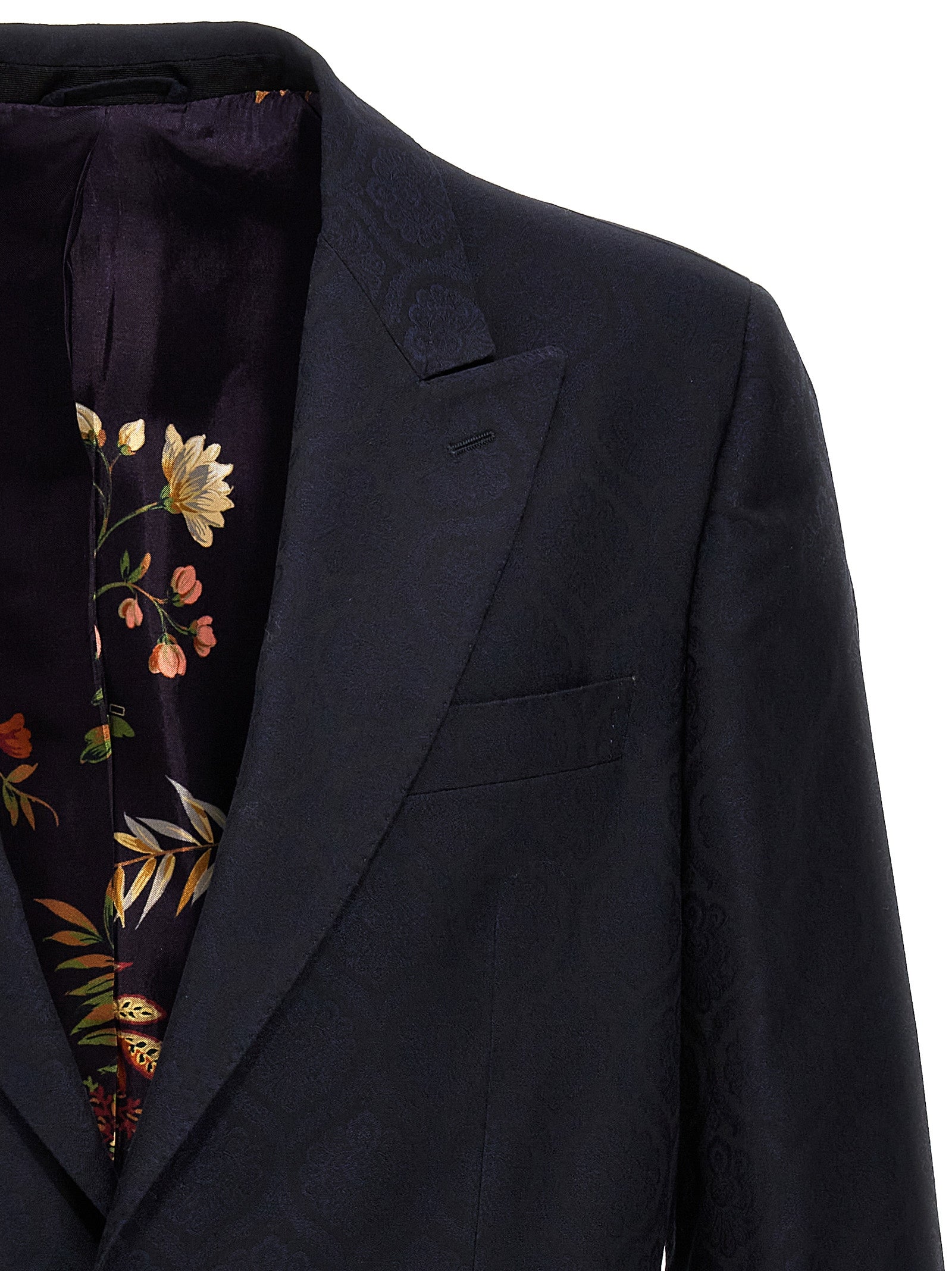 Etro Blauer Baumwollblazer