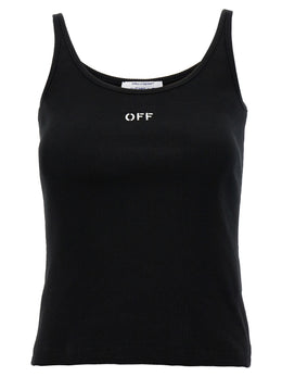 Off-White Schwarzes Baumwoll-T-Shirt