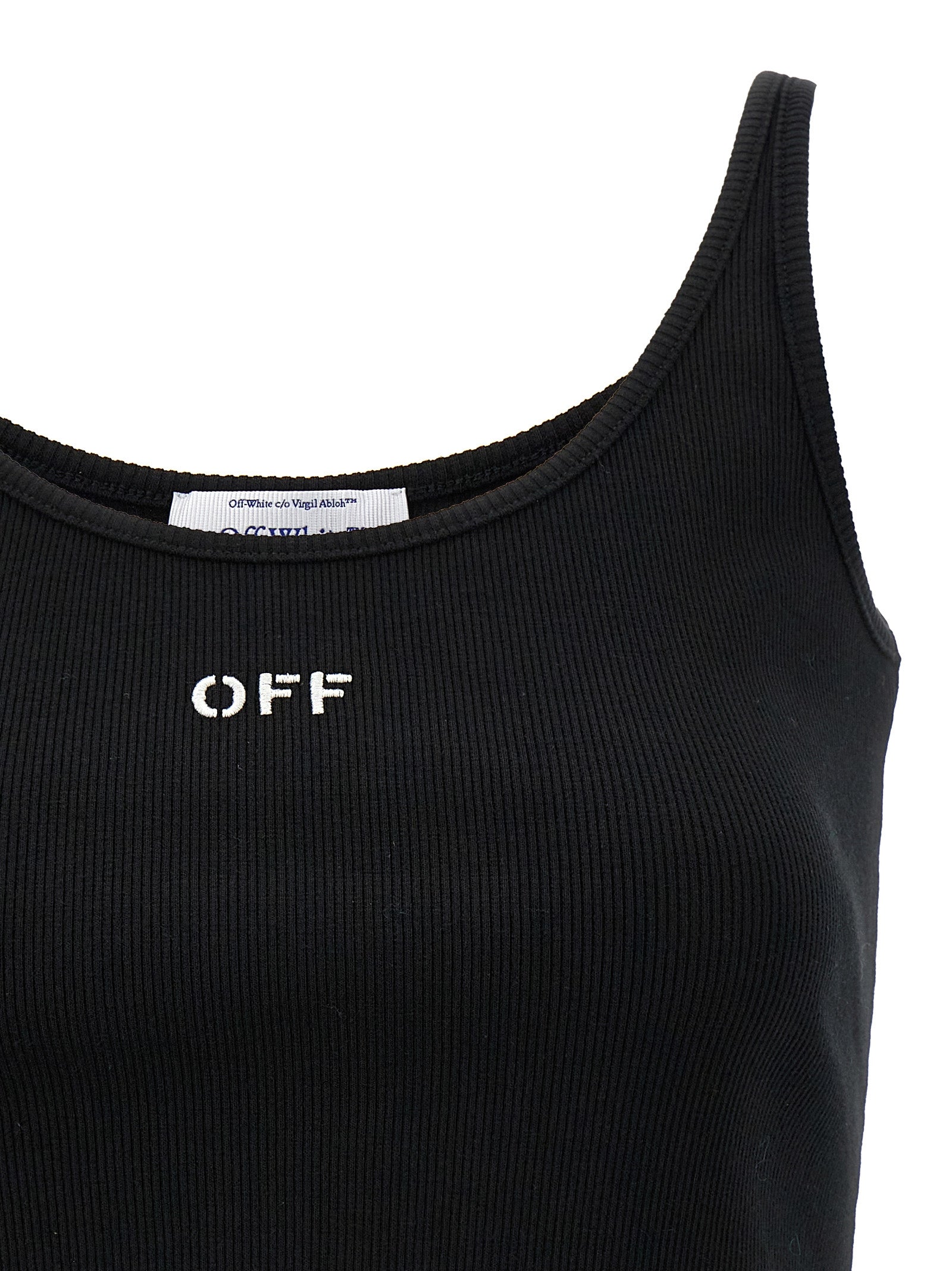 Off-White Schwarzes Baumwoll-T-Shirt