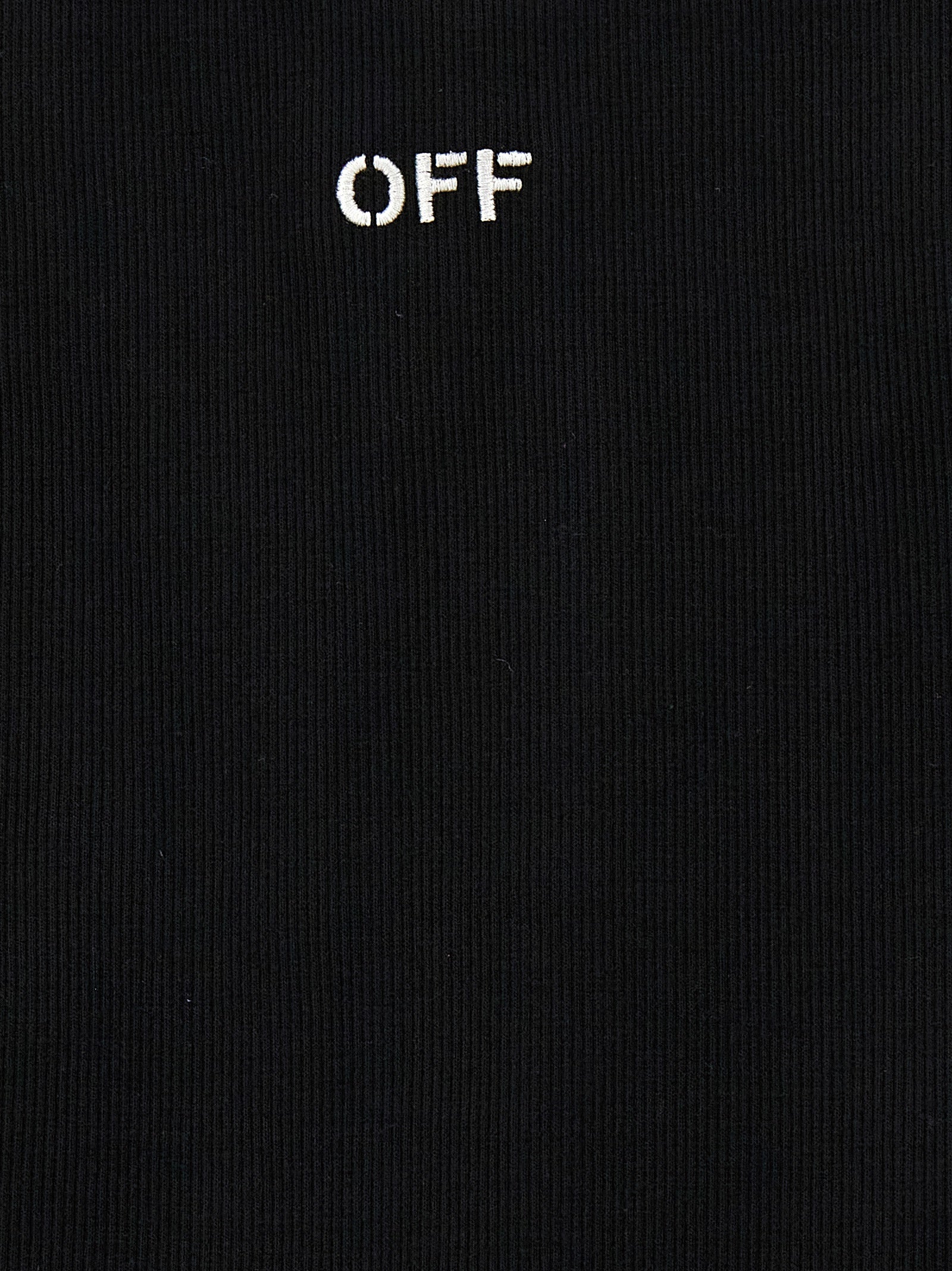 Off-White Schwarzes Baumwoll-T-Shirt
