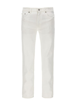 Department 5 Weiße Baumwolljeans im geraden Schnitt