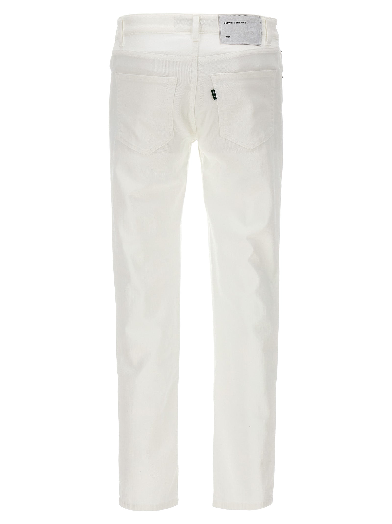 Department 5 Weiße Baumwolljeans im geraden Schnitt