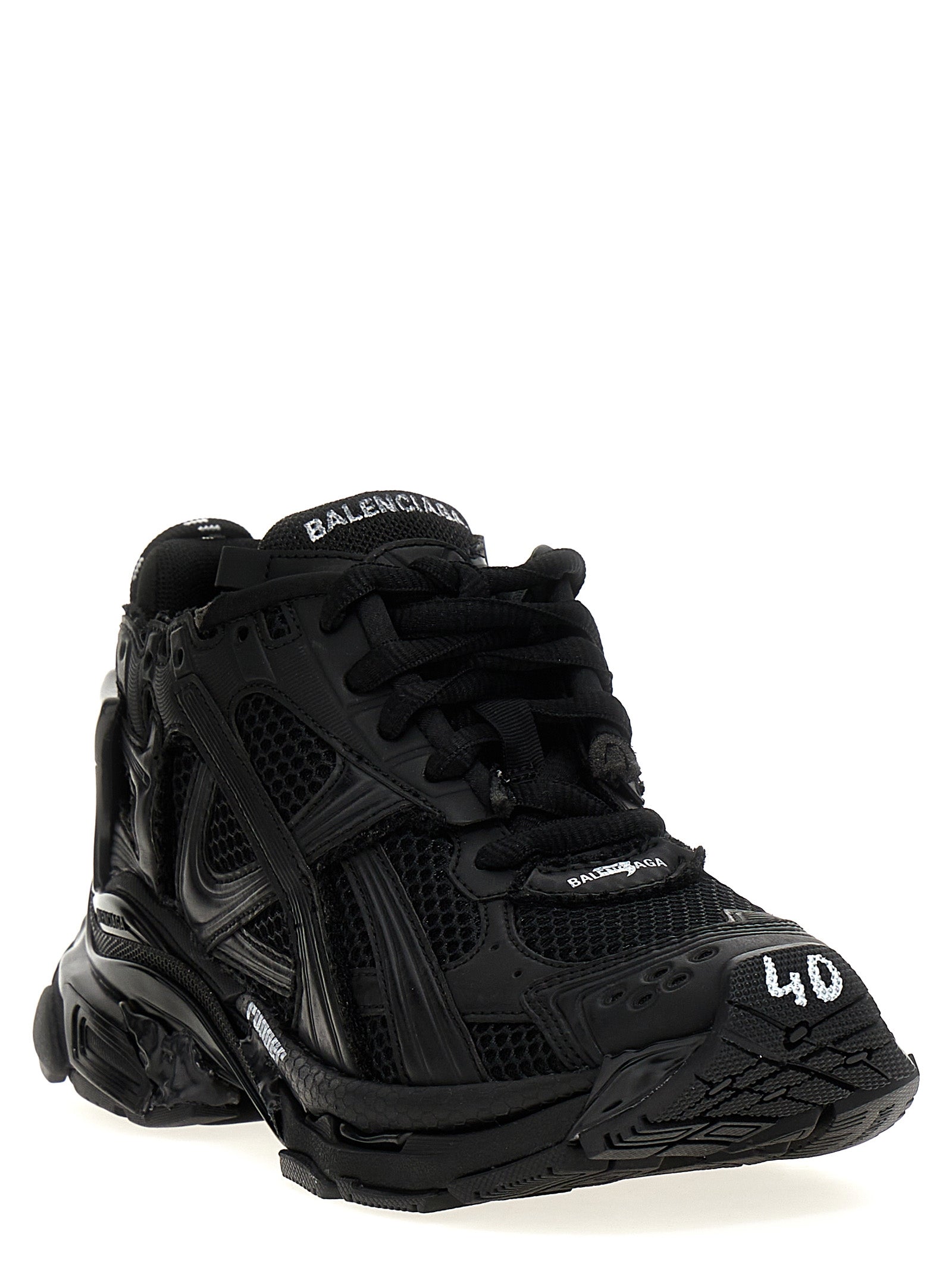 Balenciaga Schwarze Sneaker aus Polyester für sportliche Looks
