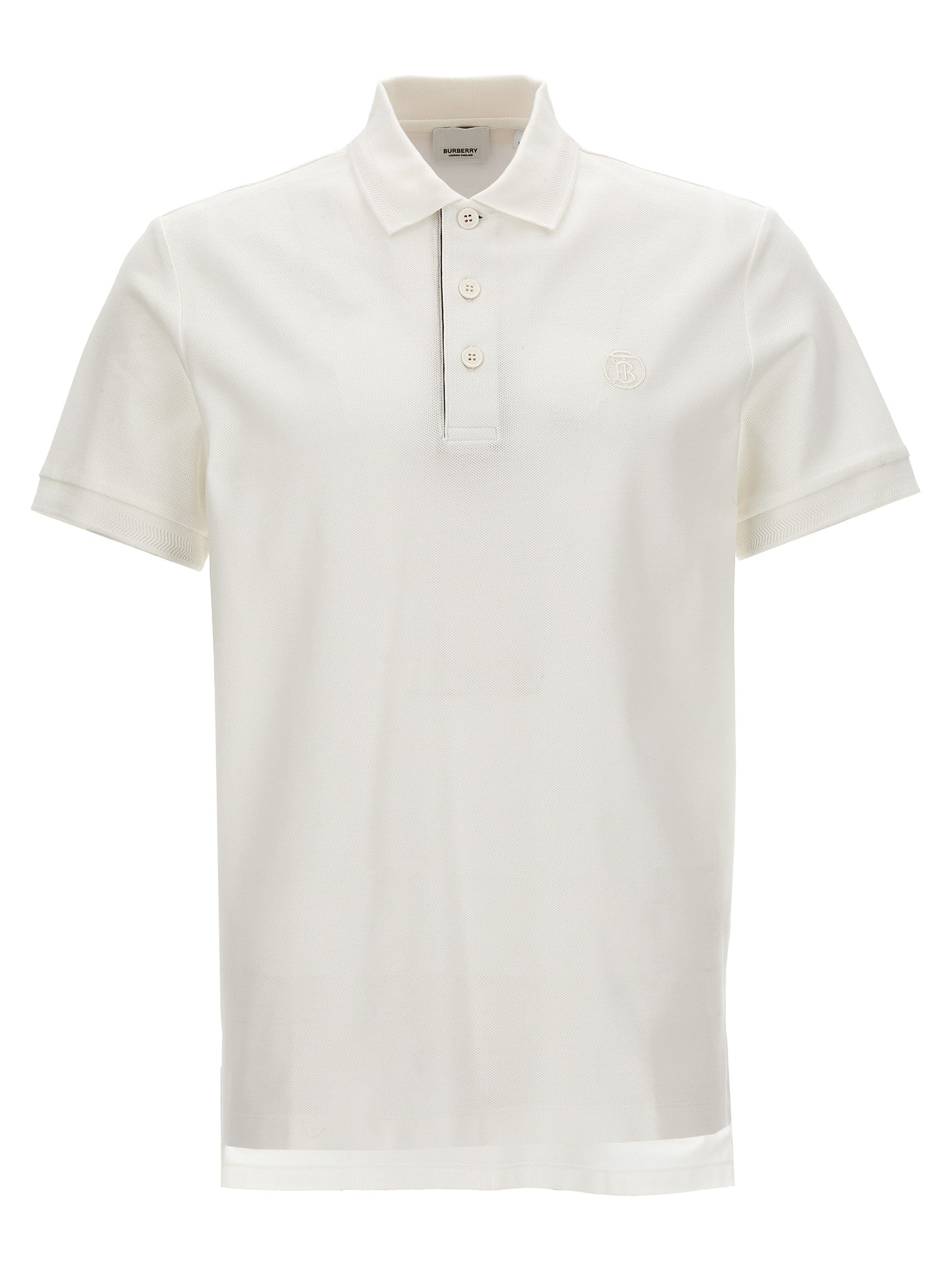 Burberry Weißes Poloshirt aus Baumwolle