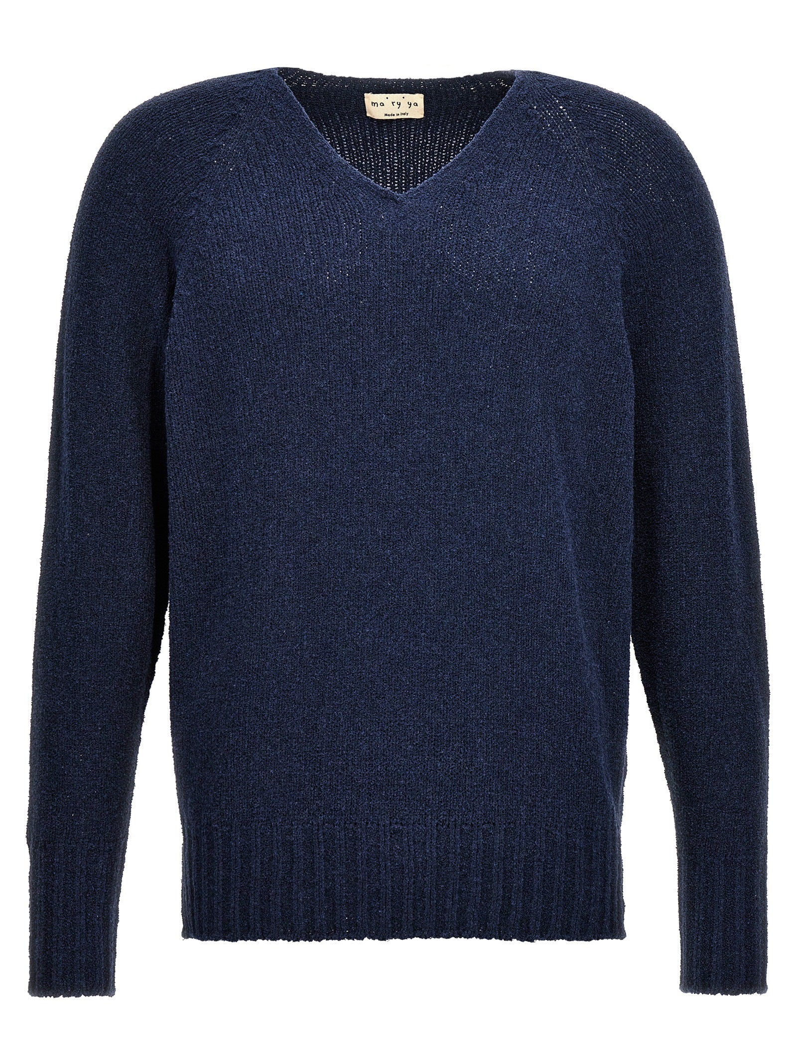 MA'RY'YA Blauer Baumwollcardigan