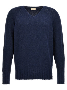 MA'RY'YA Blauer Baumwollcardigan