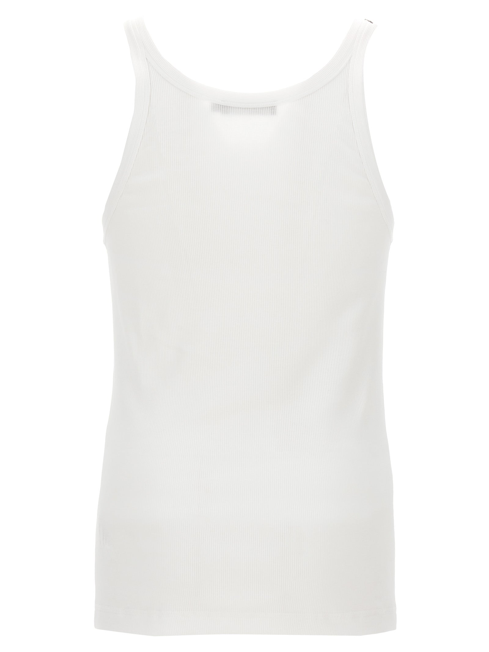 Dolce & Gabbana Weiße Baumwoll-Tanktops