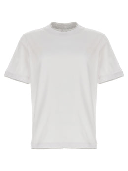 Brunello Cucinelli Weißes Baumwoll-T-Shirt