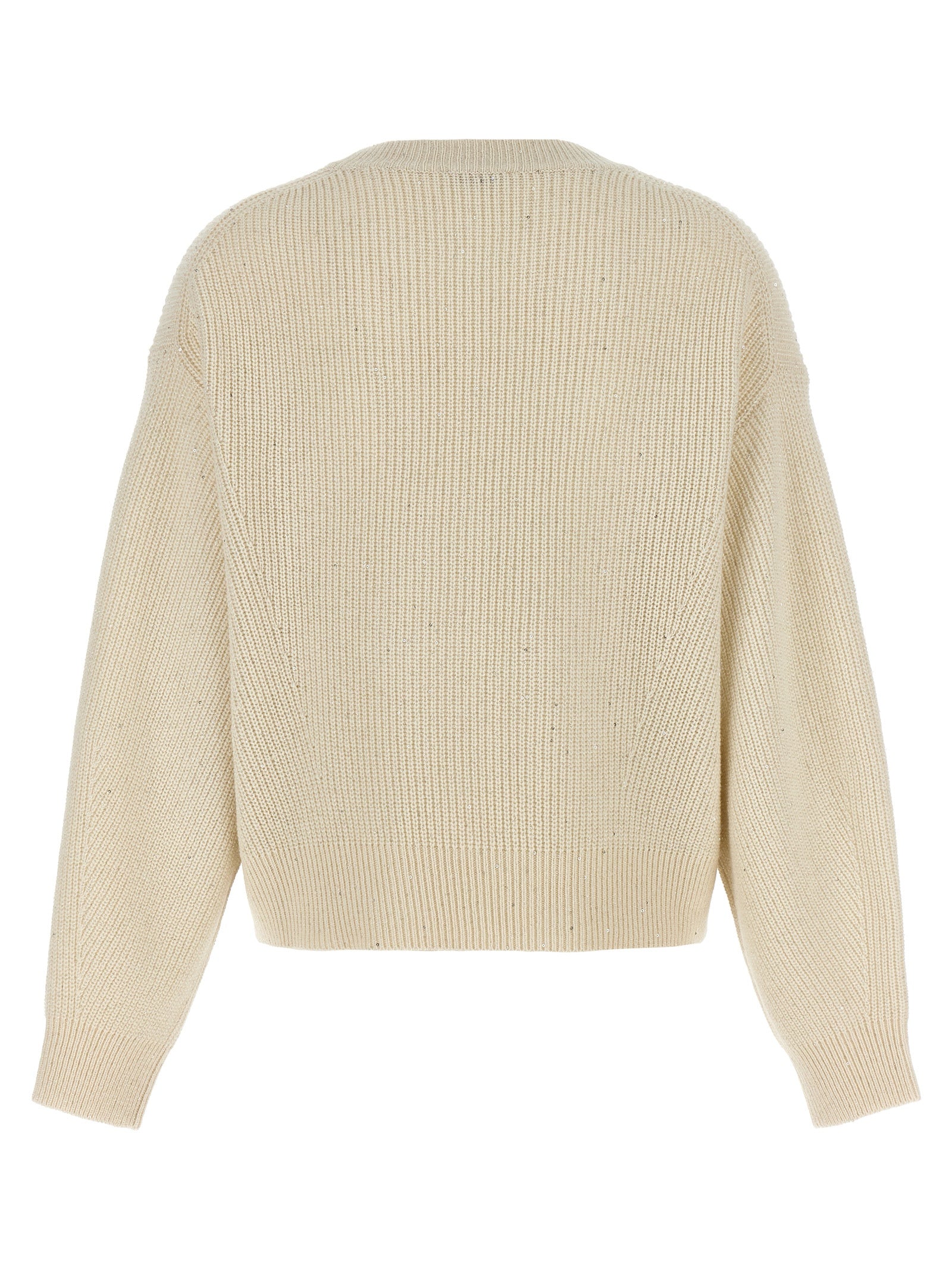 Brunello Cucinelli Weicher Kaschmir-Cardigan in Weiß