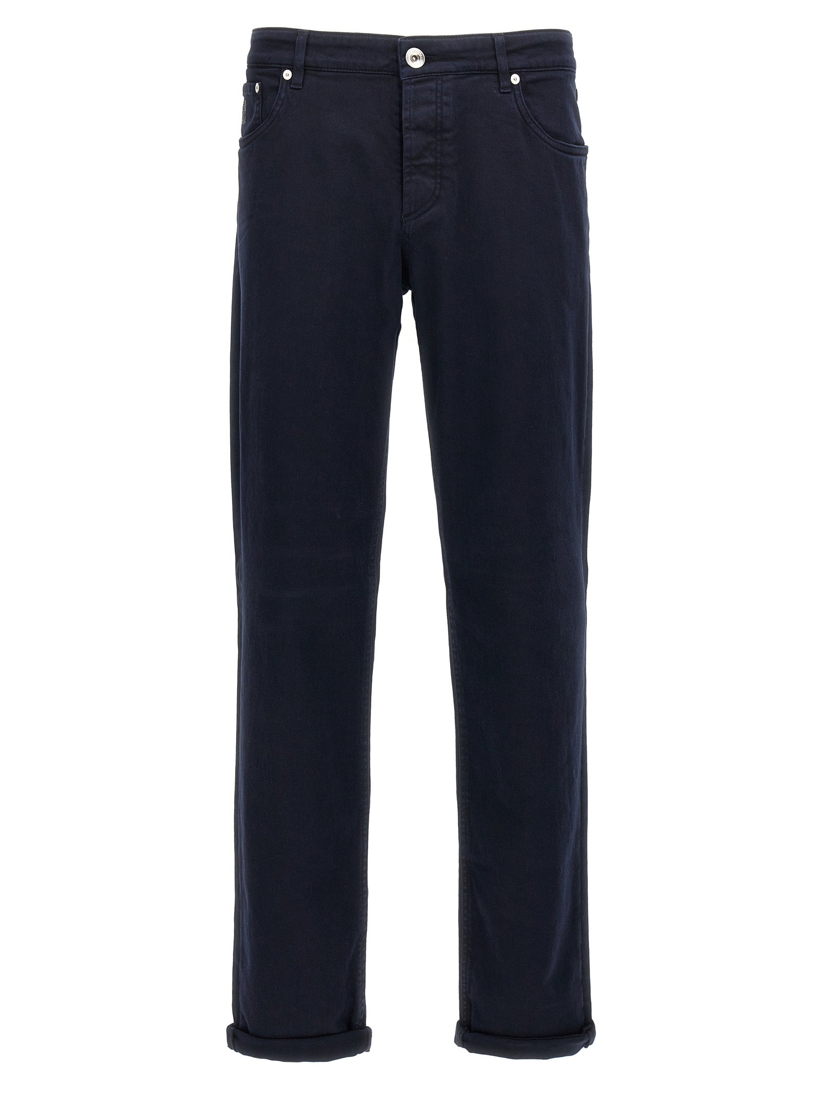 Brunello Cucinelli Blaue Baumwolljeans Denim