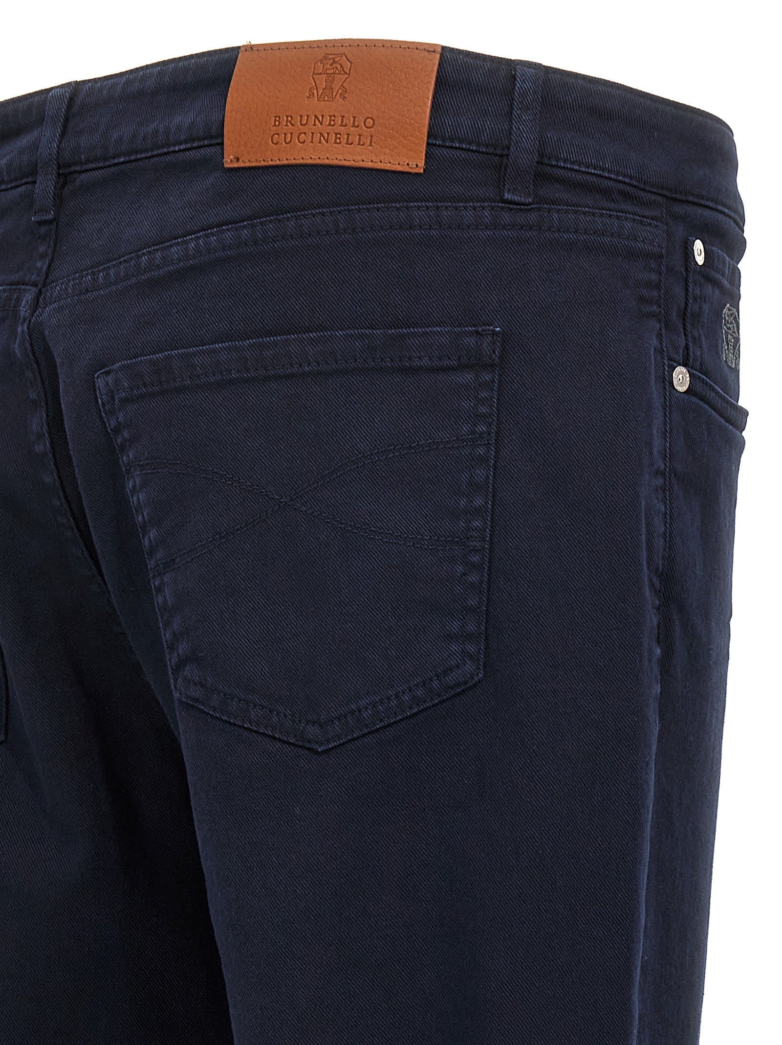 Brunello Cucinelli Blaue Baumwolljeans Denim