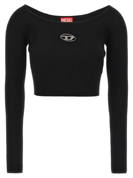 Diesel Schwarzer Cardigan aus Viskose