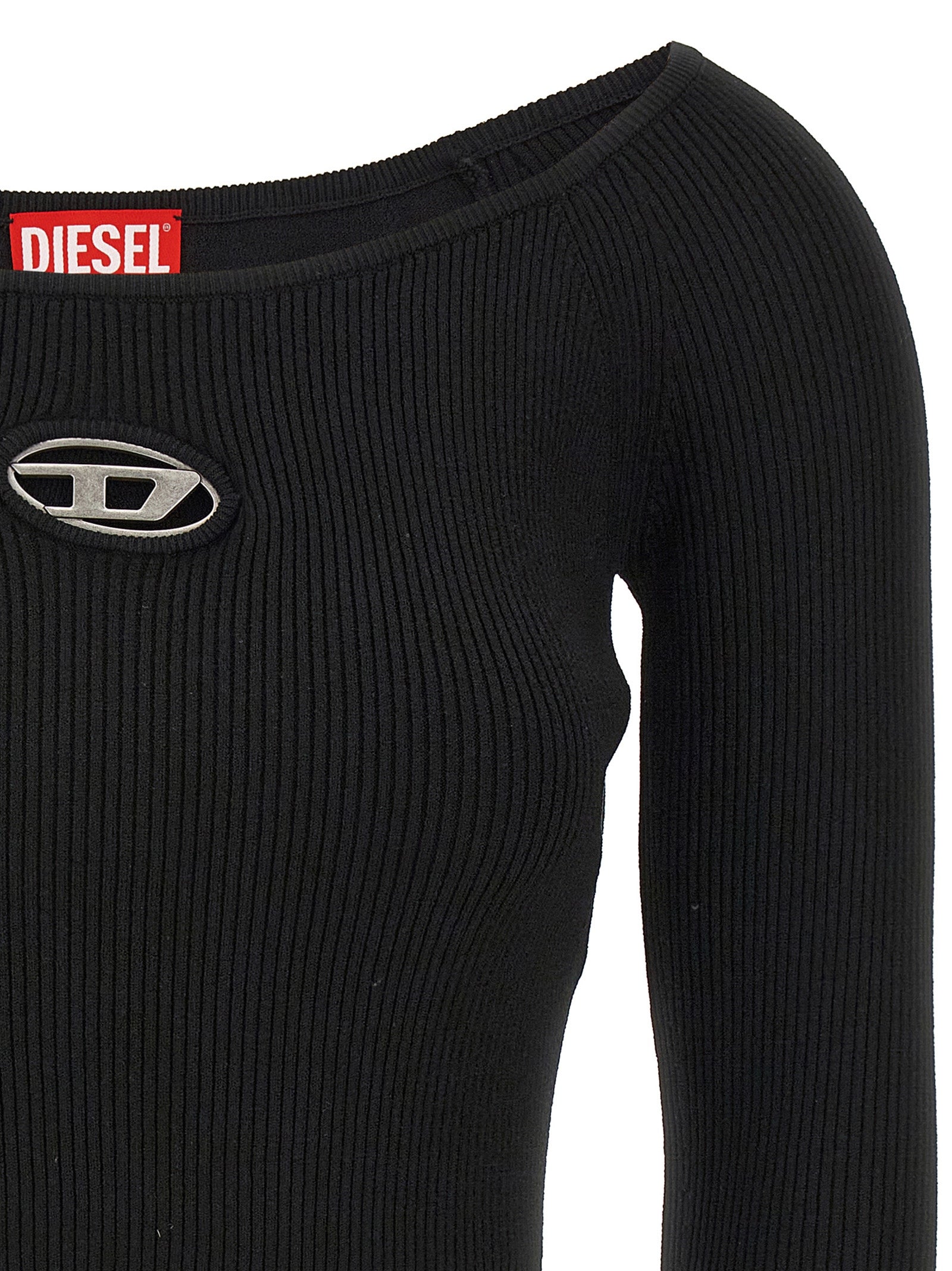 Diesel Schwarzer Cardigan aus Viskose