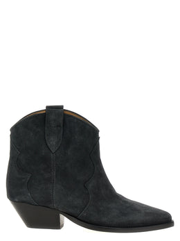 Isabel Marant Schwarze Chelsea Boots aus Kalbsleder