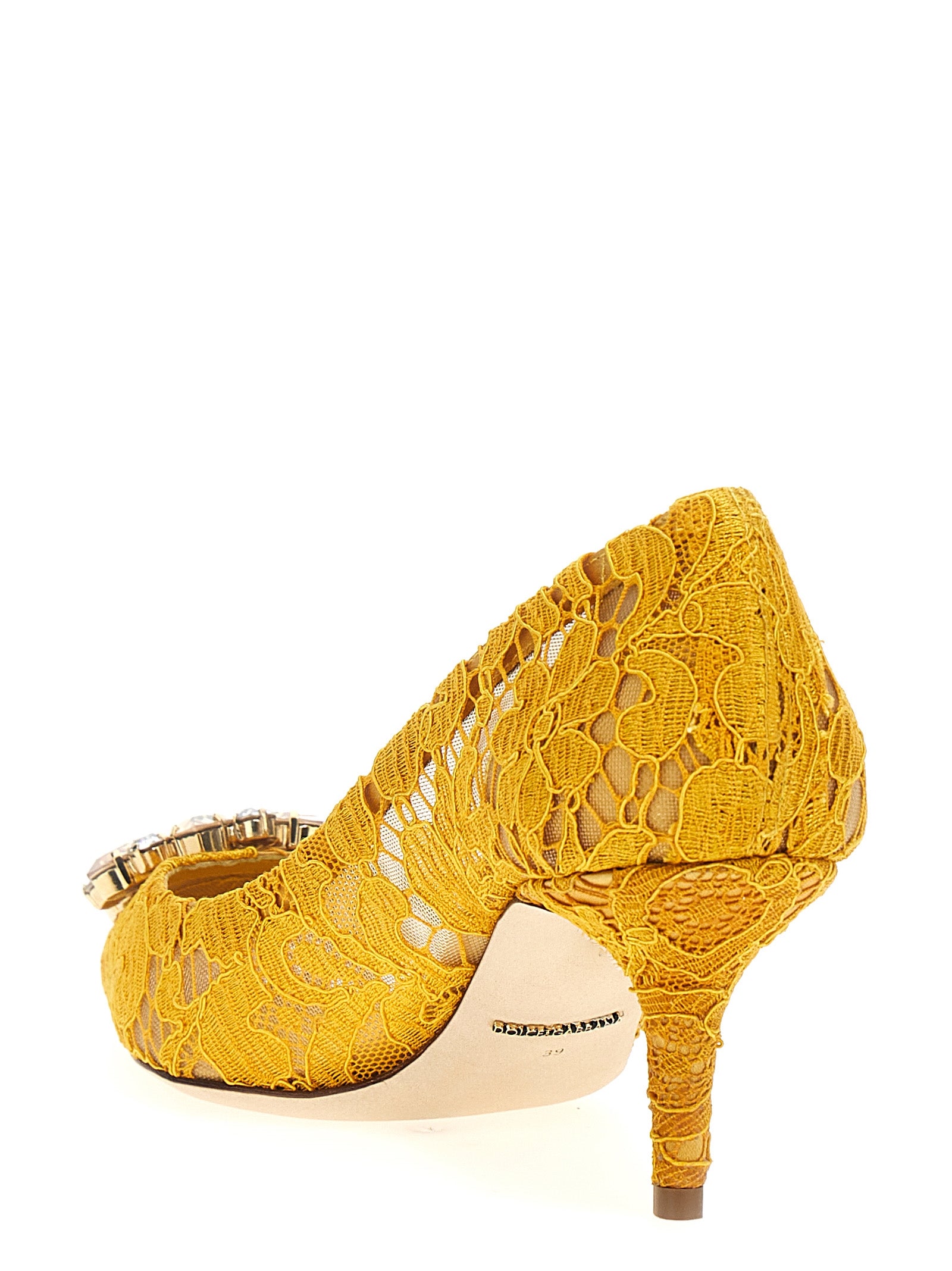 Dolce & Gabbana Zweifarbige Pumps aus Viskose mit mittlerem Absatz